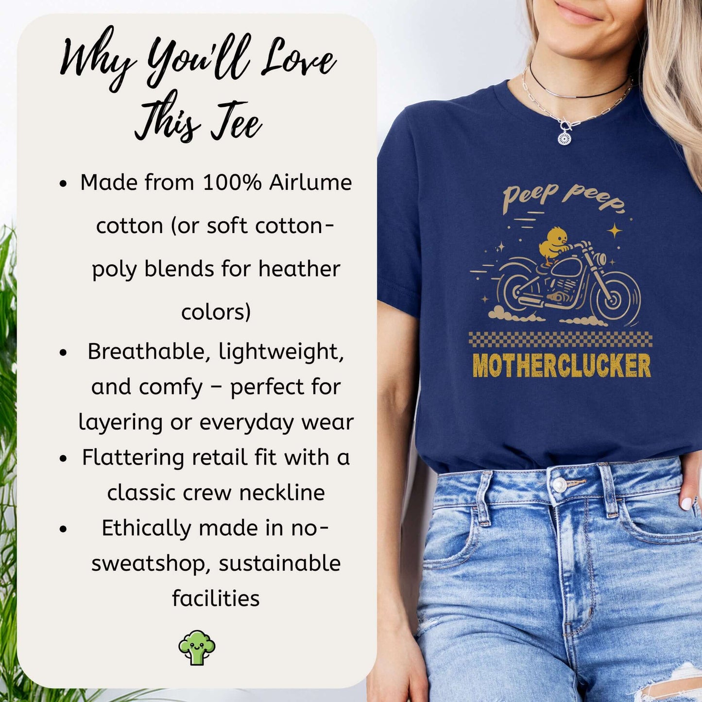 Funny Chicken Meme T-Shirt – Chick on Motorcycle Gift Tee for Chicken Lovers