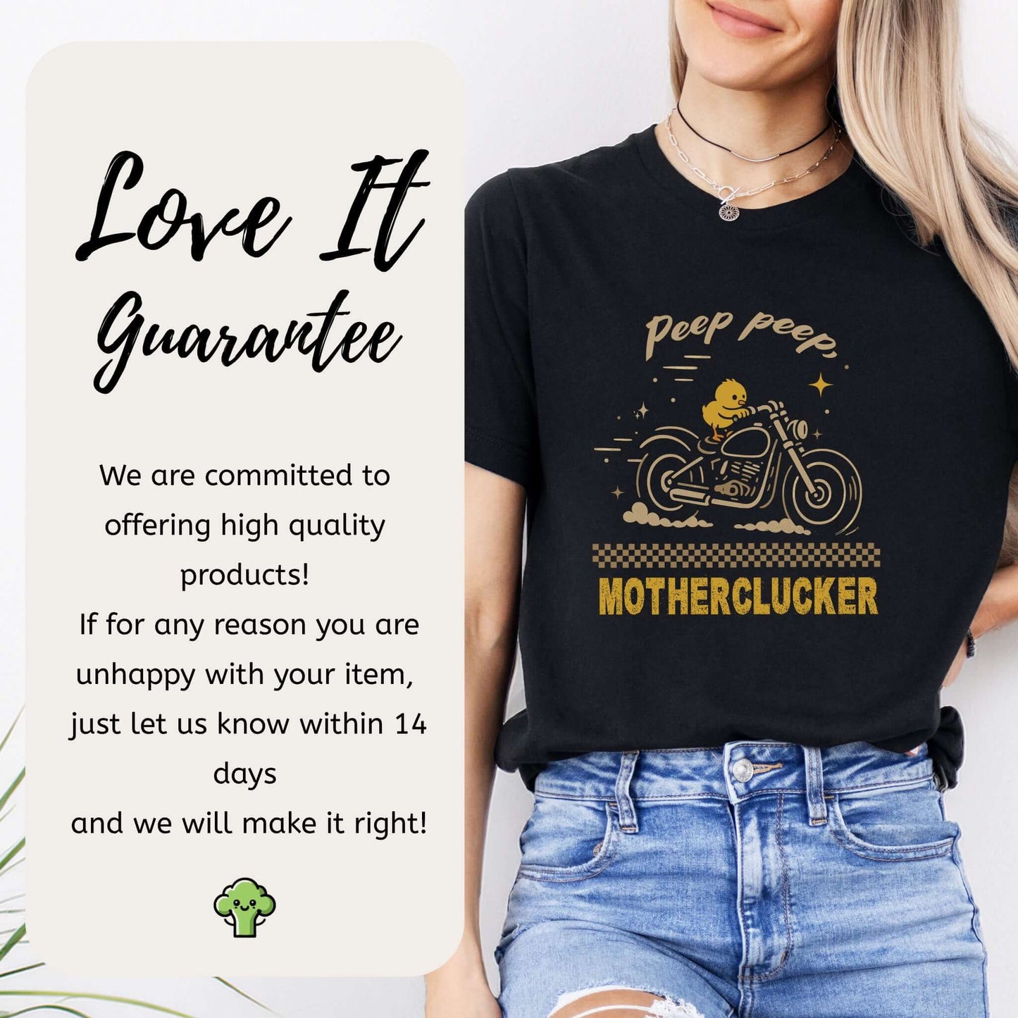 Funny Chicken Meme T-Shirt – Chick on Motorcycle Gift Tee for Chicken Lovers