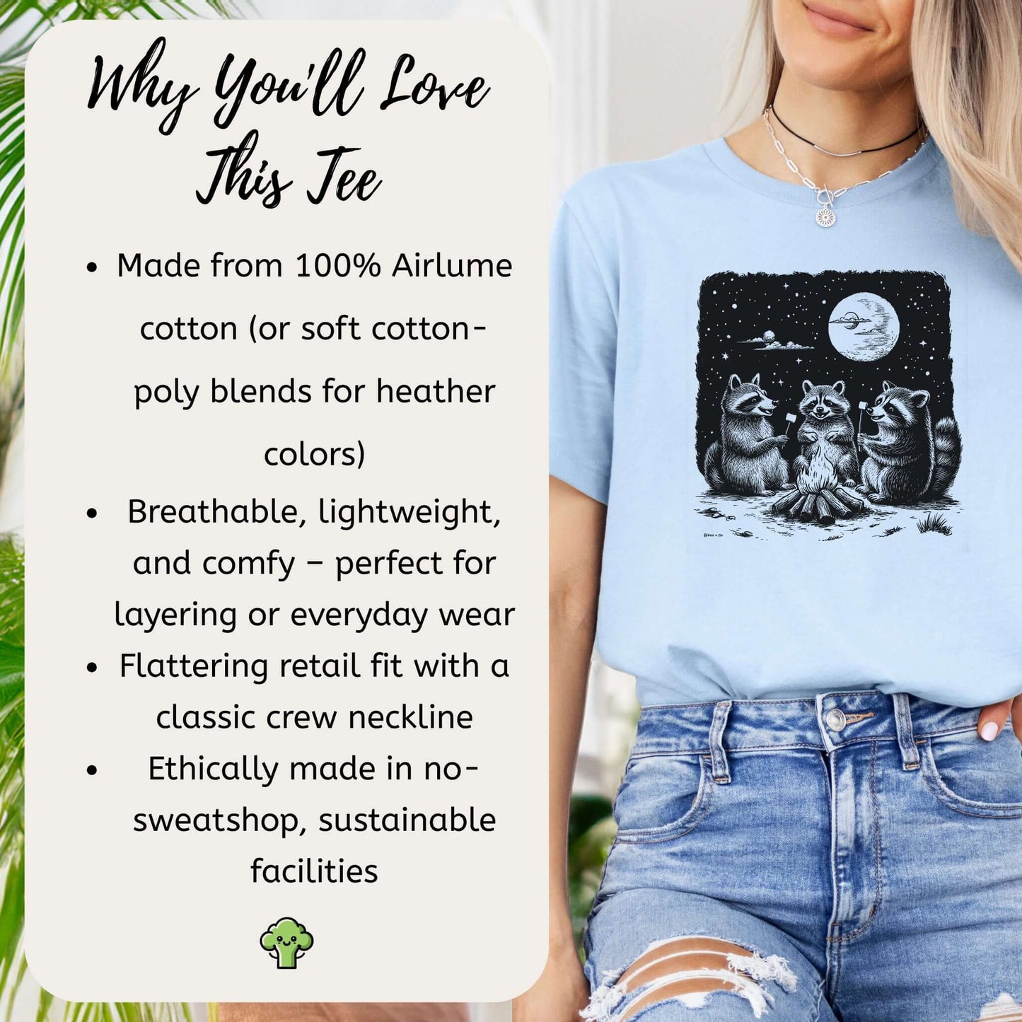 Raccoon Campfire Party T-Shirt
