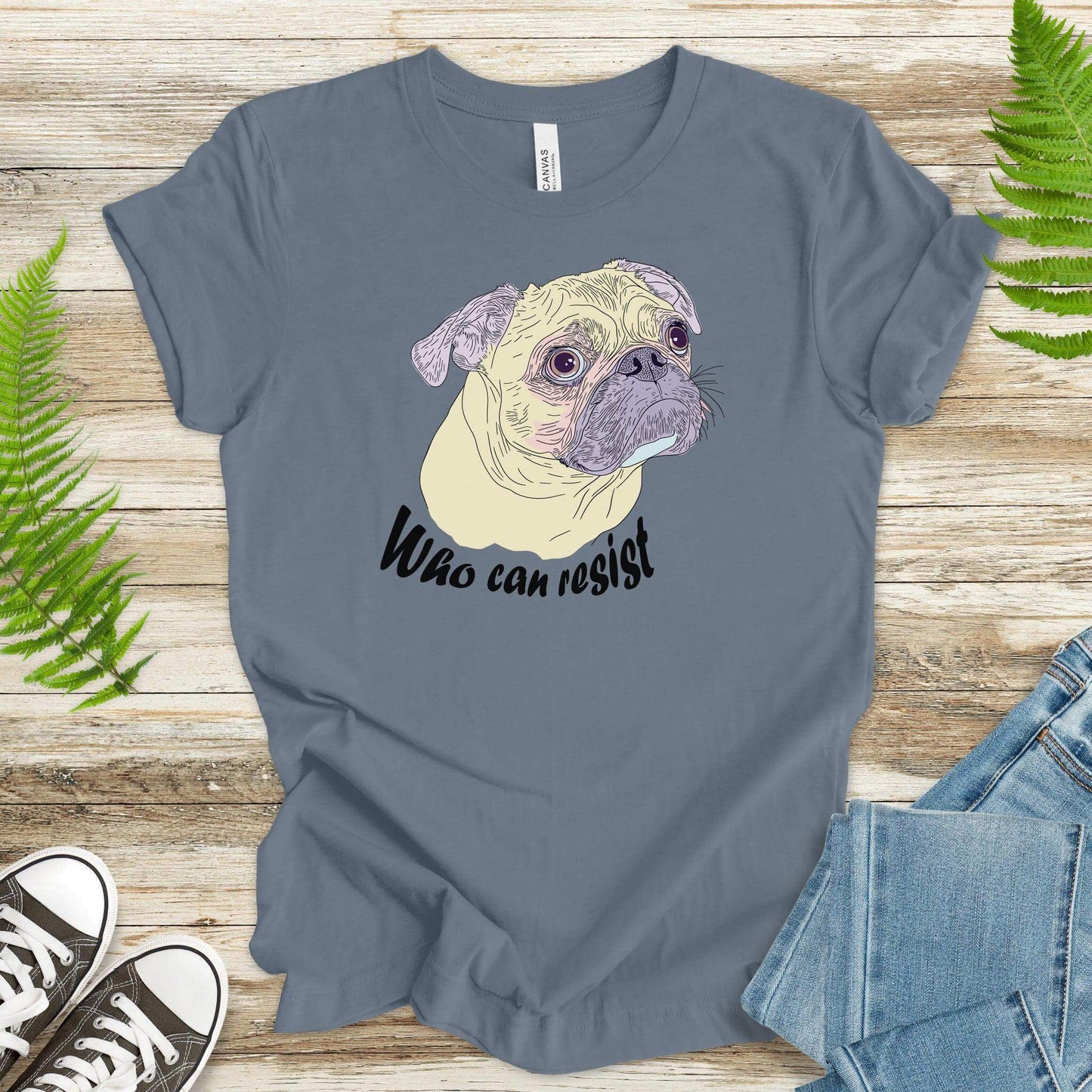 Who Can Resist? Adorable Pug T-Shirt - TShirtree