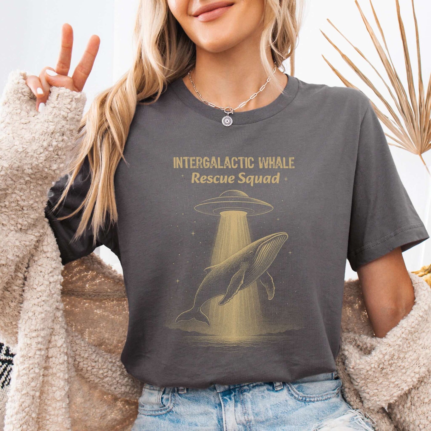 Intergalactic Whale Rescue Squad Shirt – Funny Humpback Whale T-Shirt