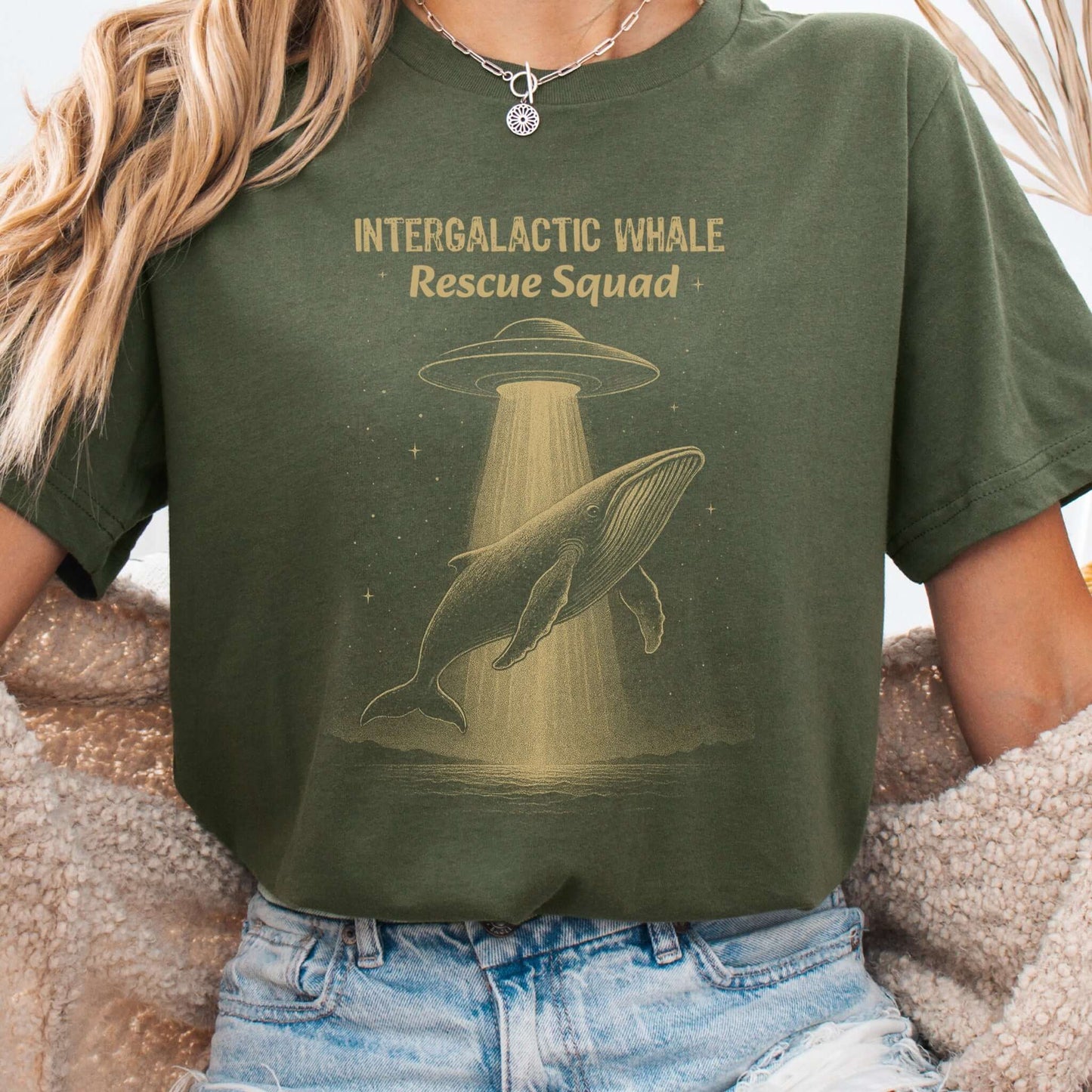 Intergalactic Whale Rescue Squad Shirt – Funny Humpback Whale T-Shirt