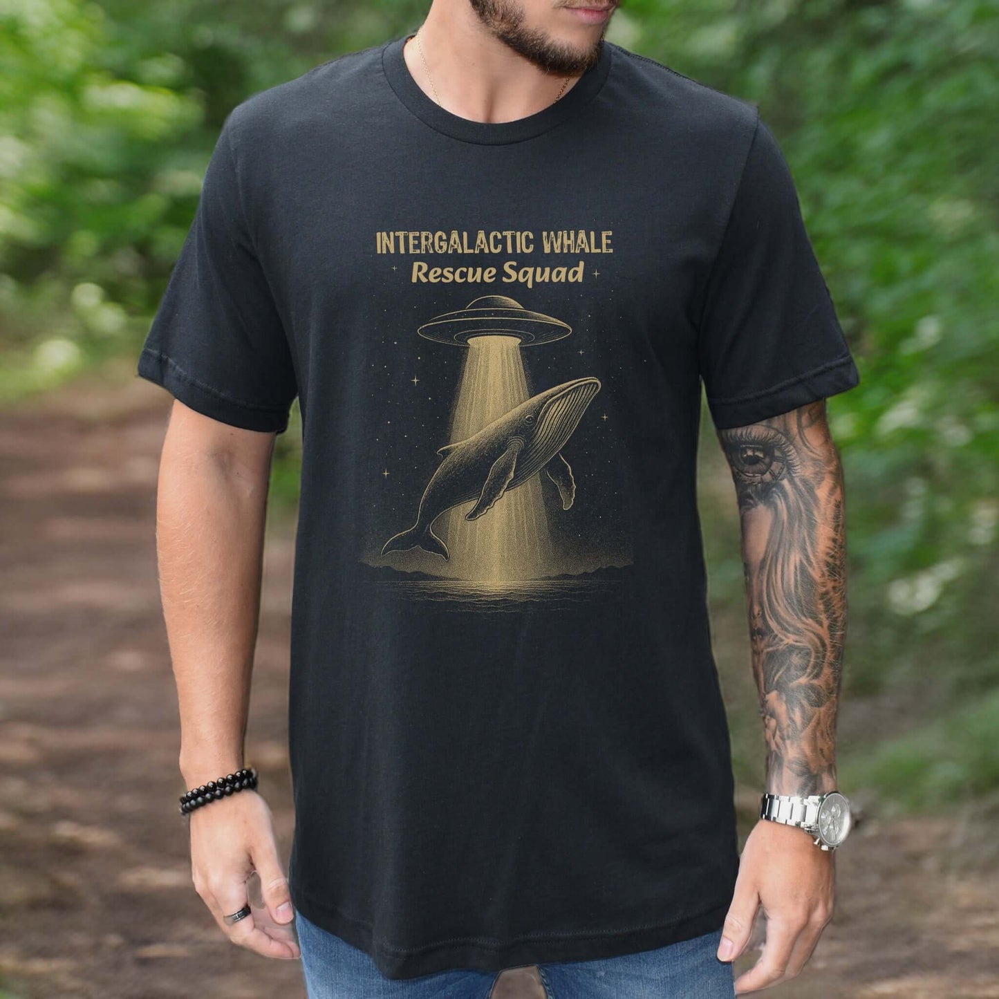 Intergalactic Whale Rescue Squad Shirt – Funny Humpback Whale T-Shirt