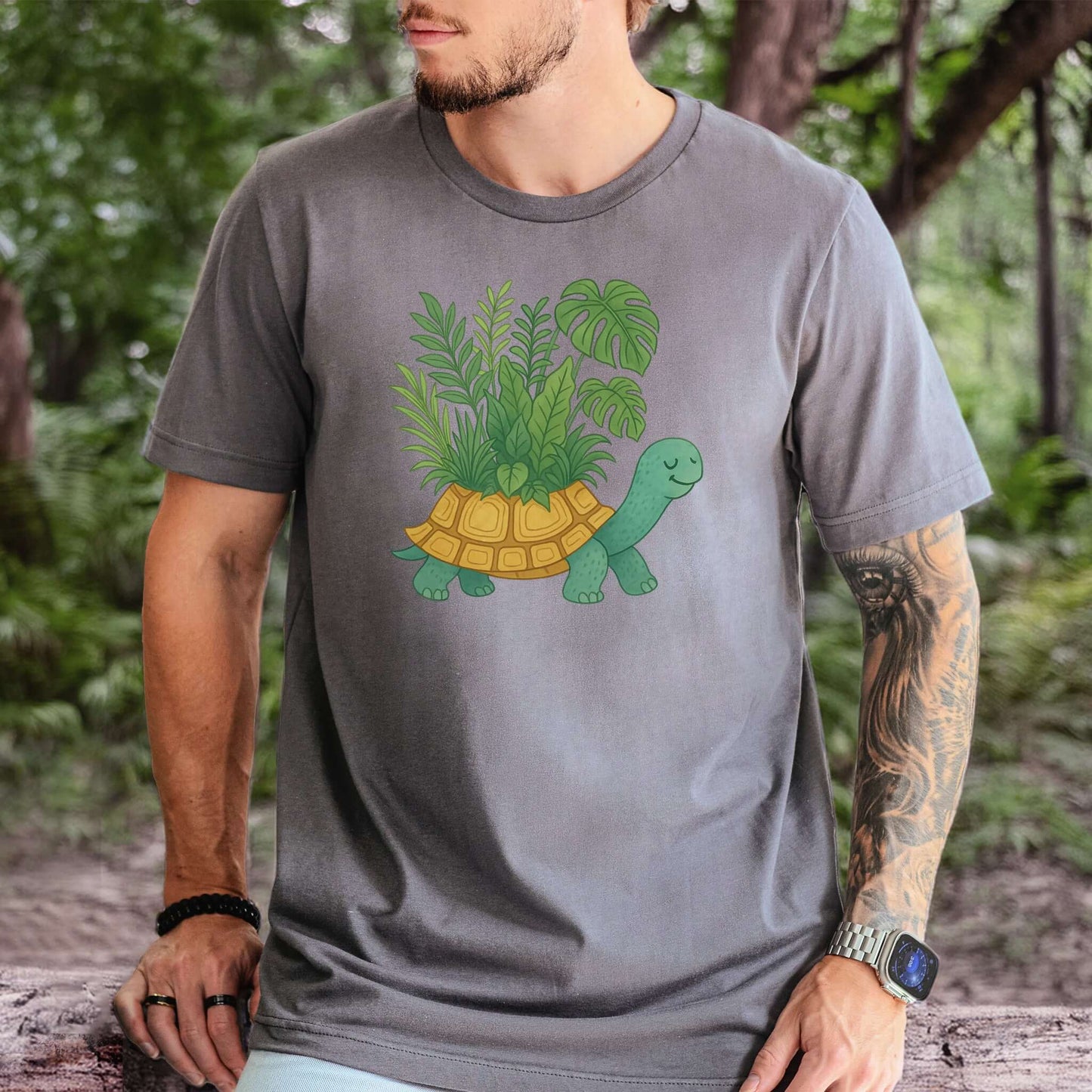 Jungle Tortoise Plant Lover T-Shirt