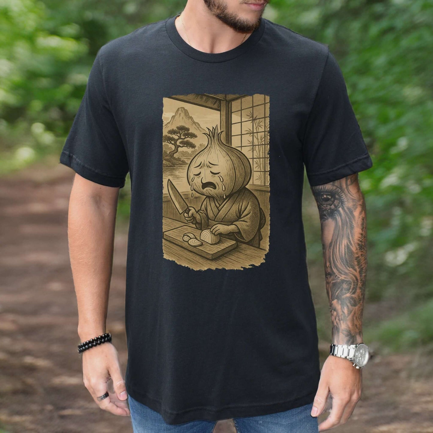 Crying Onion Chef Japanese Style T-Shirt