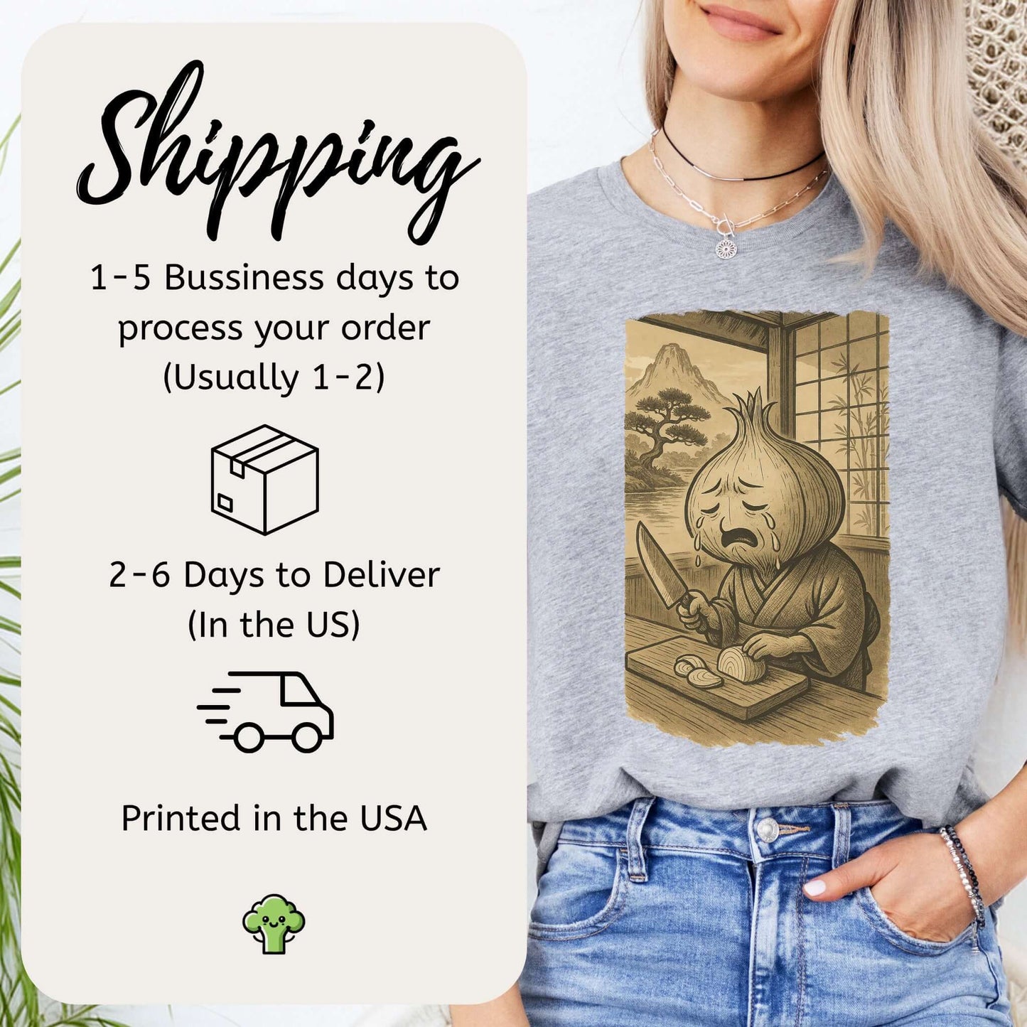 Crying Onion Chef Japanese Style T-Shirt