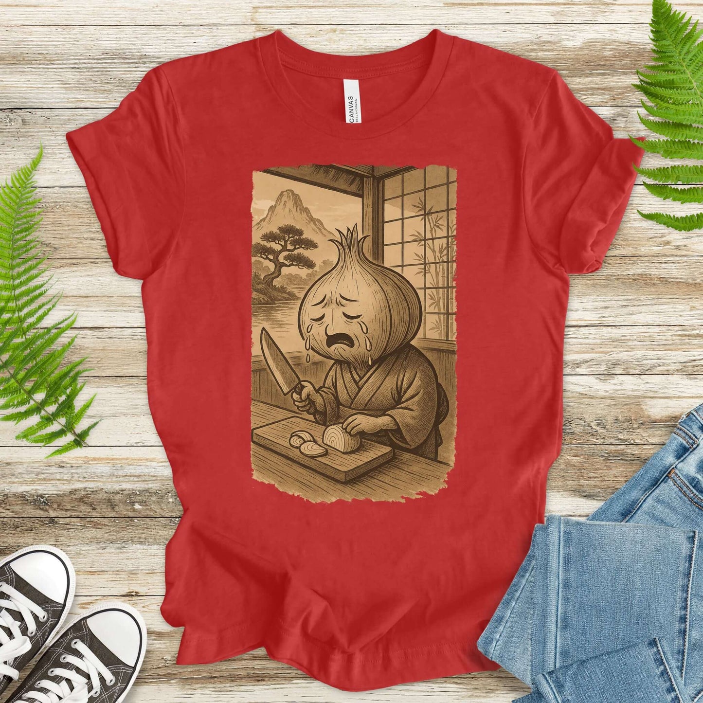 Crying Onion Chef Japanese Style T-Shirt