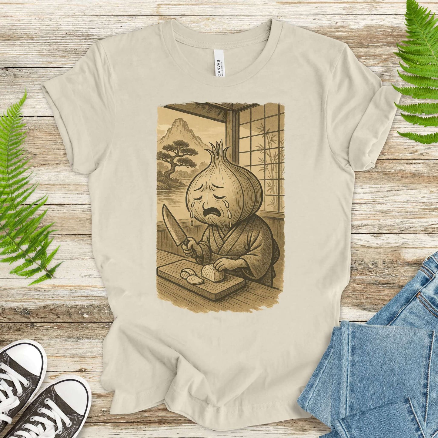 Crying Onion Chef Japanese Style T-Shirt