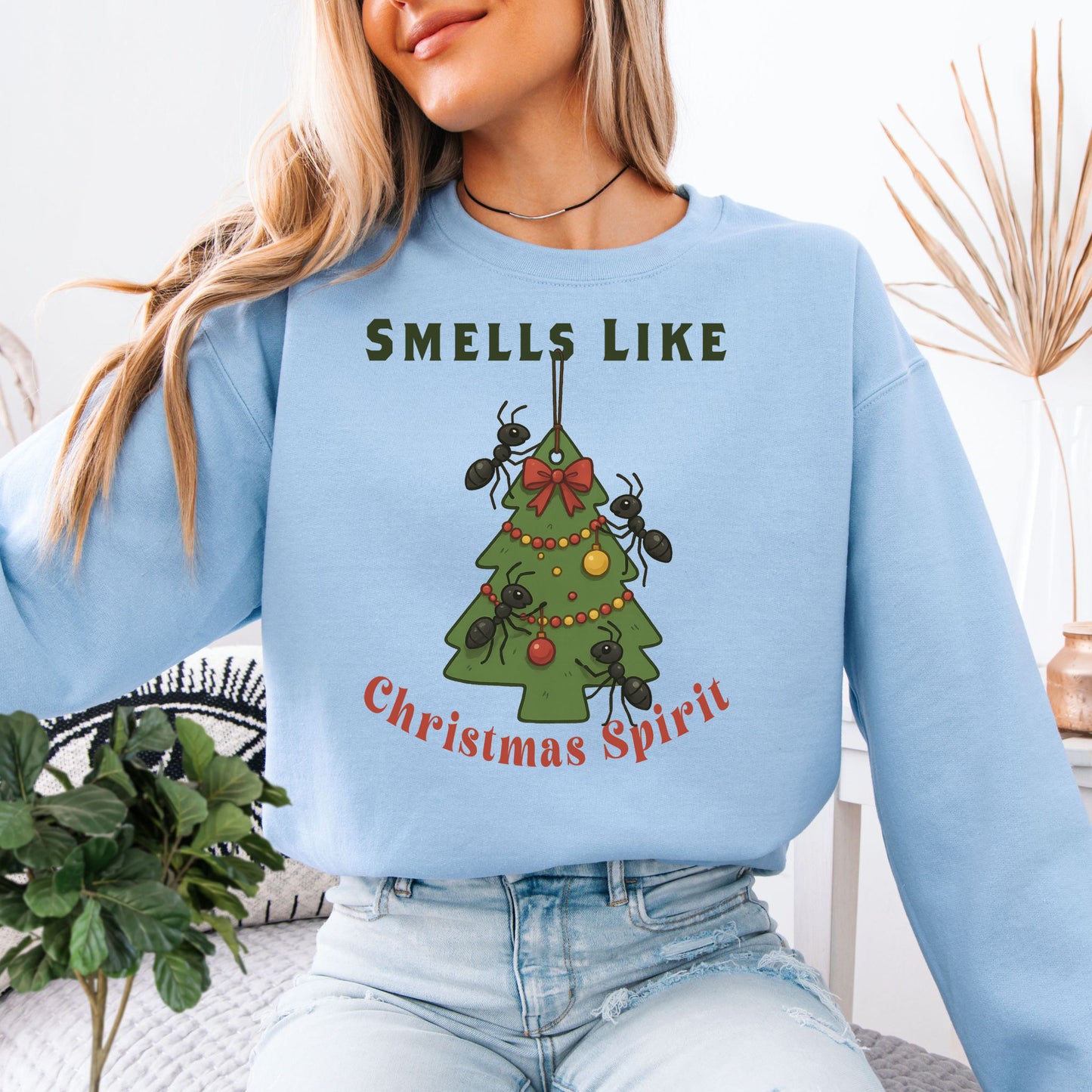 Ladybug Christmas Tree Sweatshirt – Cute Bug Lover Holiday Magic