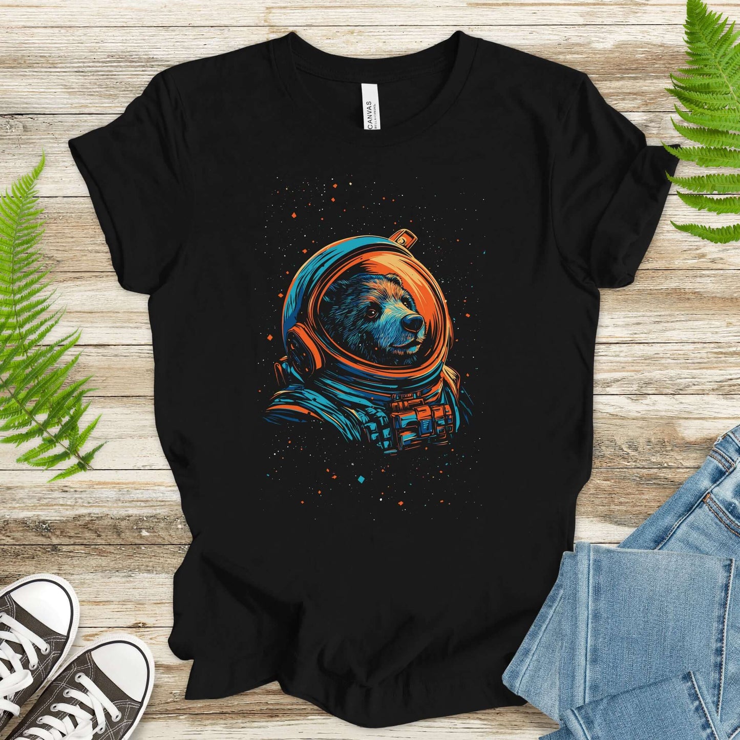 Cosmic Explorer Bear Shirt – Space Animal Astronaut T-Shirt
