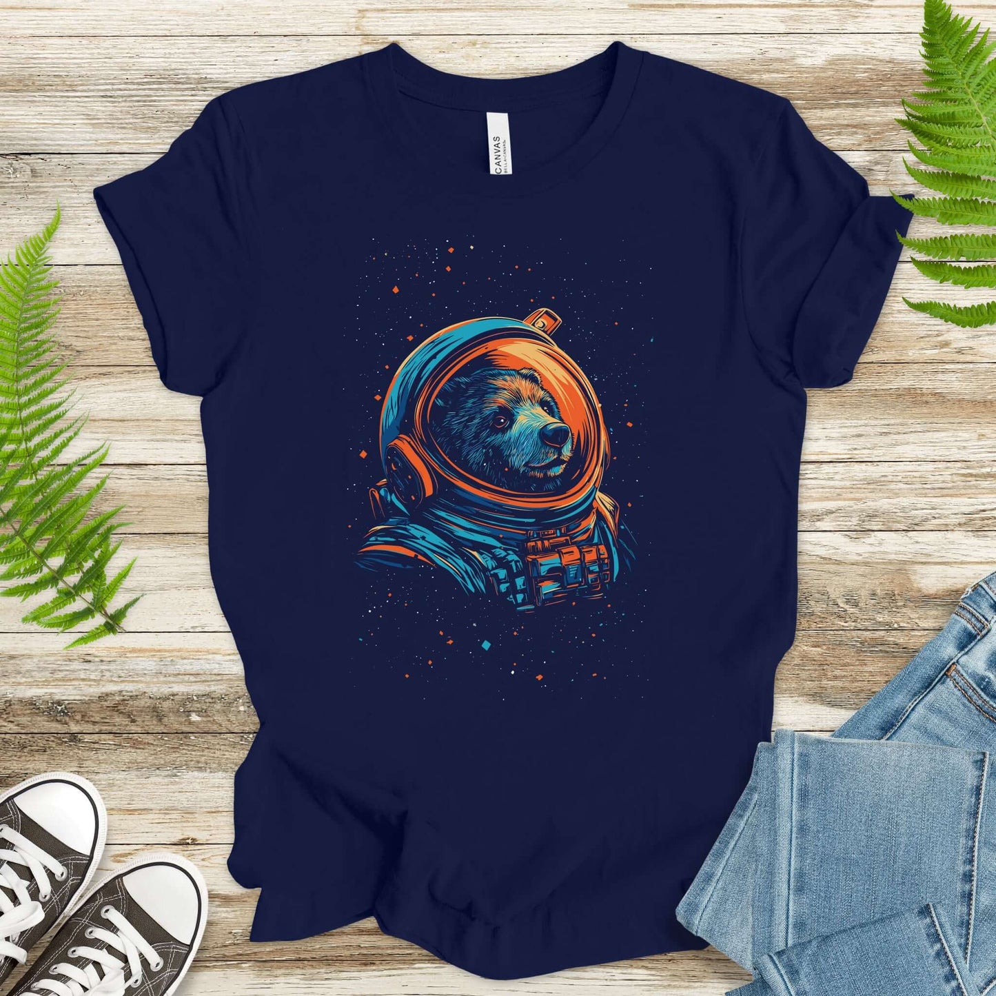 Cosmic Explorer Bear Shirt – Space Animal Astronaut T-Shirt