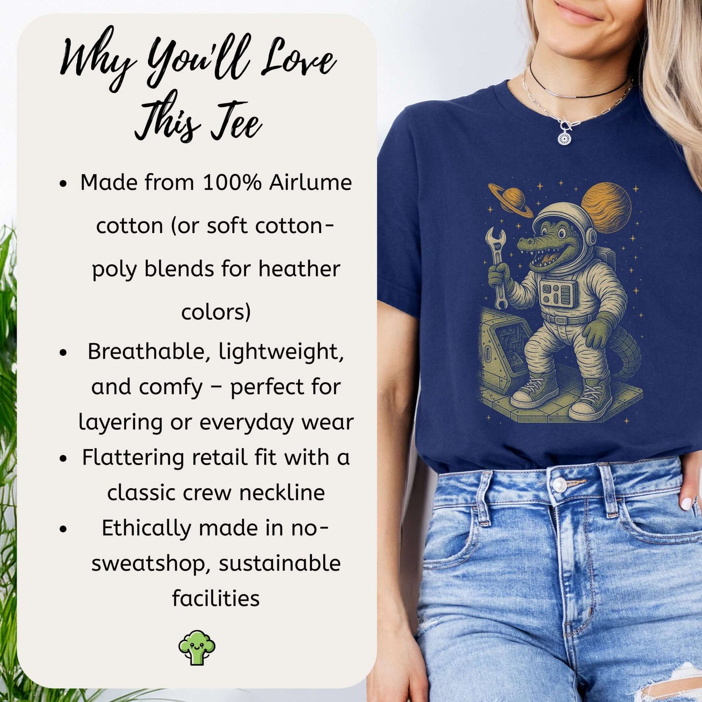 Astronaut Alligator Repair Crew T-Shirt – Funny Space Reptile Tee