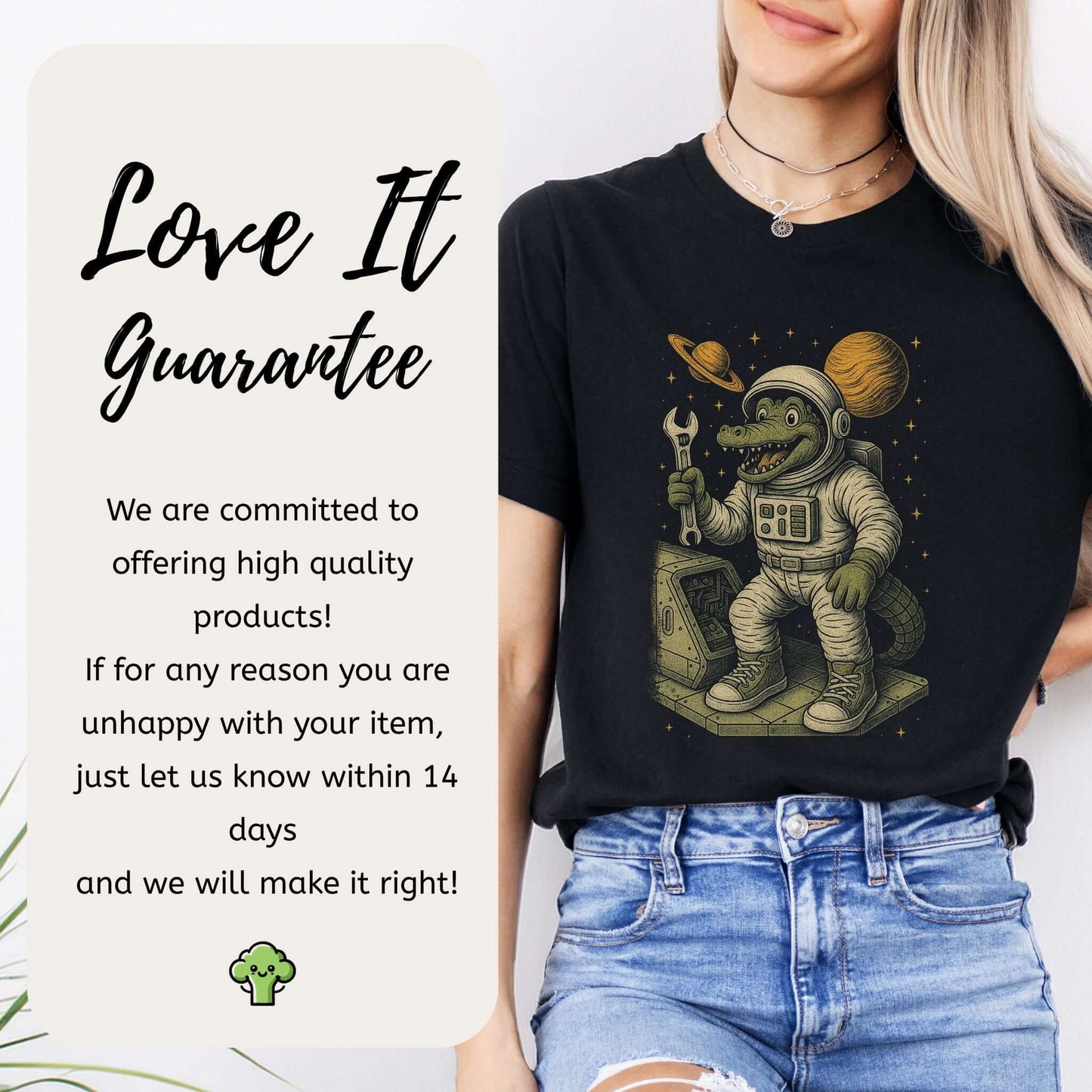 Astronaut Alligator Repair Crew T-Shirt – Funny Space Reptile Tee