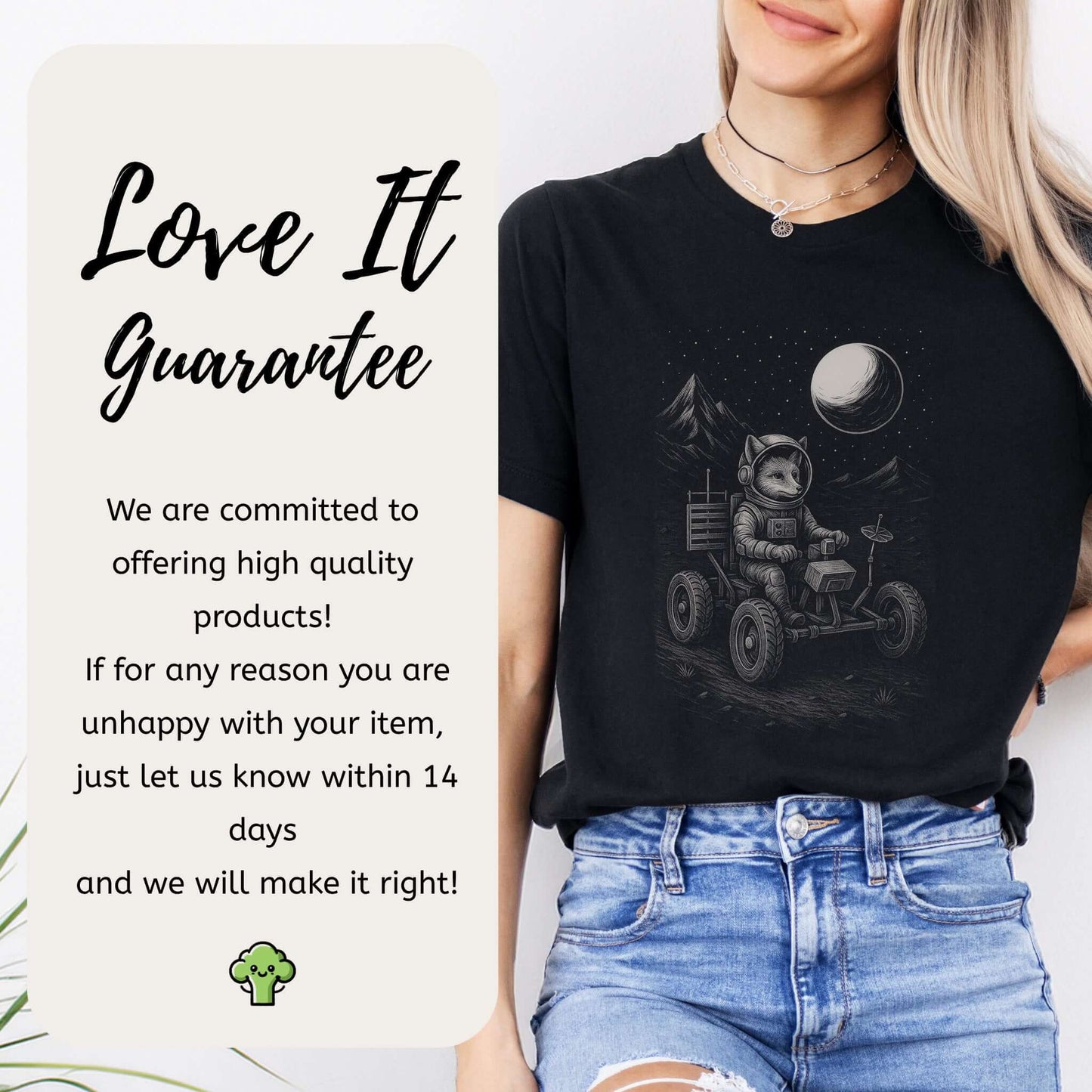 Astronaut Fox Moon Rover T-Shirt – Space Explorer Animal Tee
