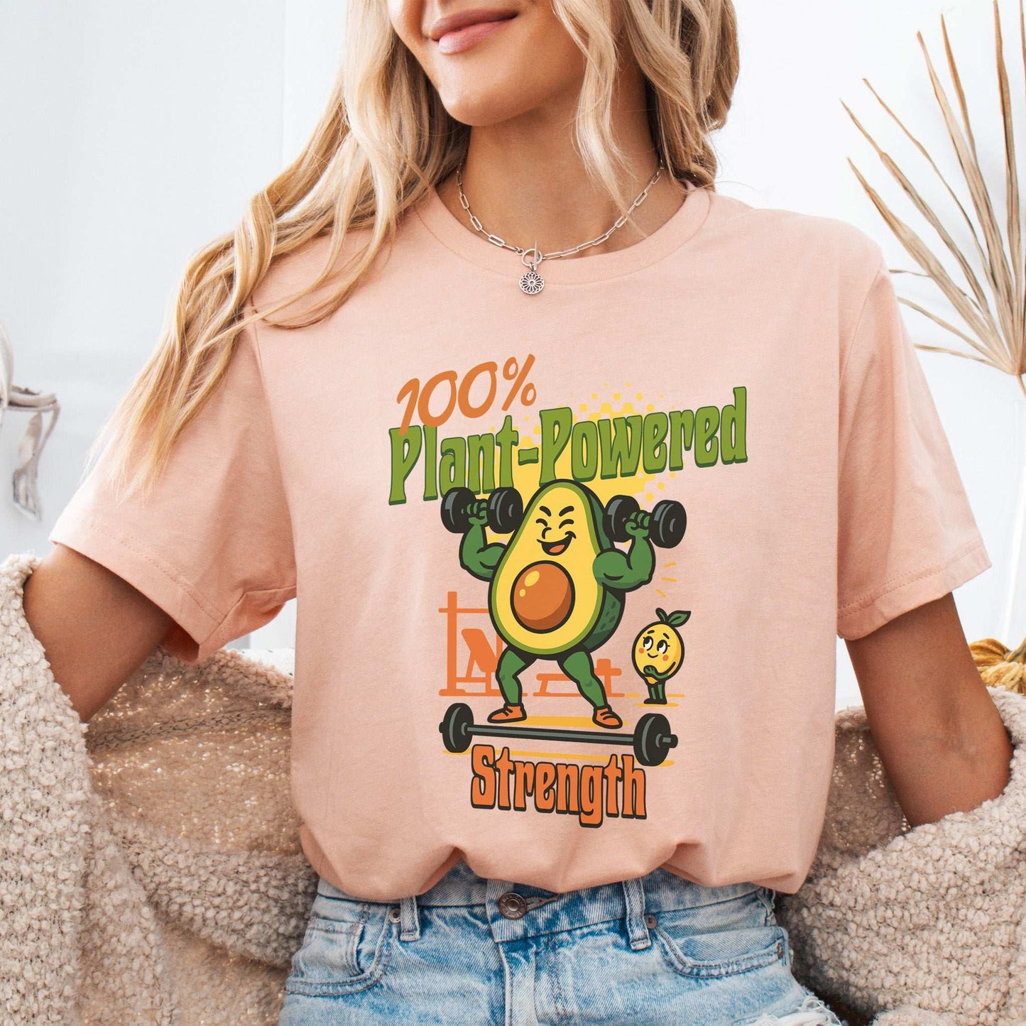 Avocado 100% Plant Power Strength T-Shirt