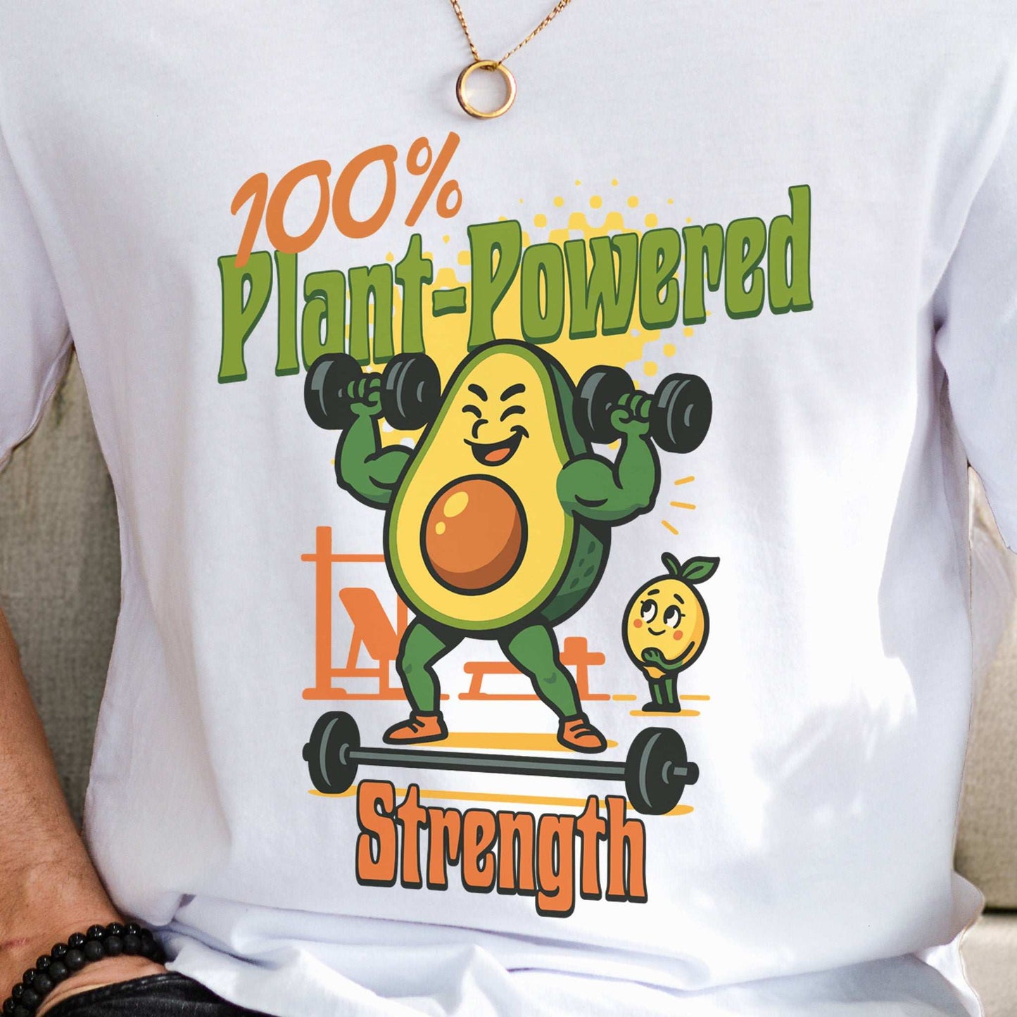Avocado 100% Plant Power Strength T-Shirt