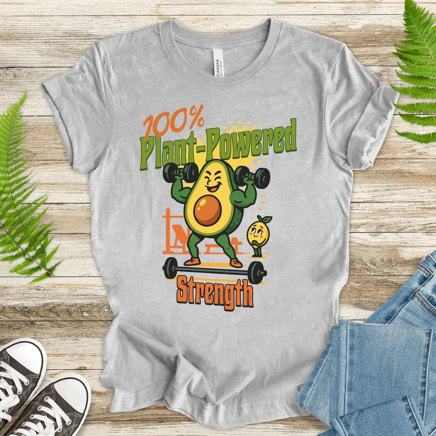 Avocado 100% Plant Power Strength T-Shirt