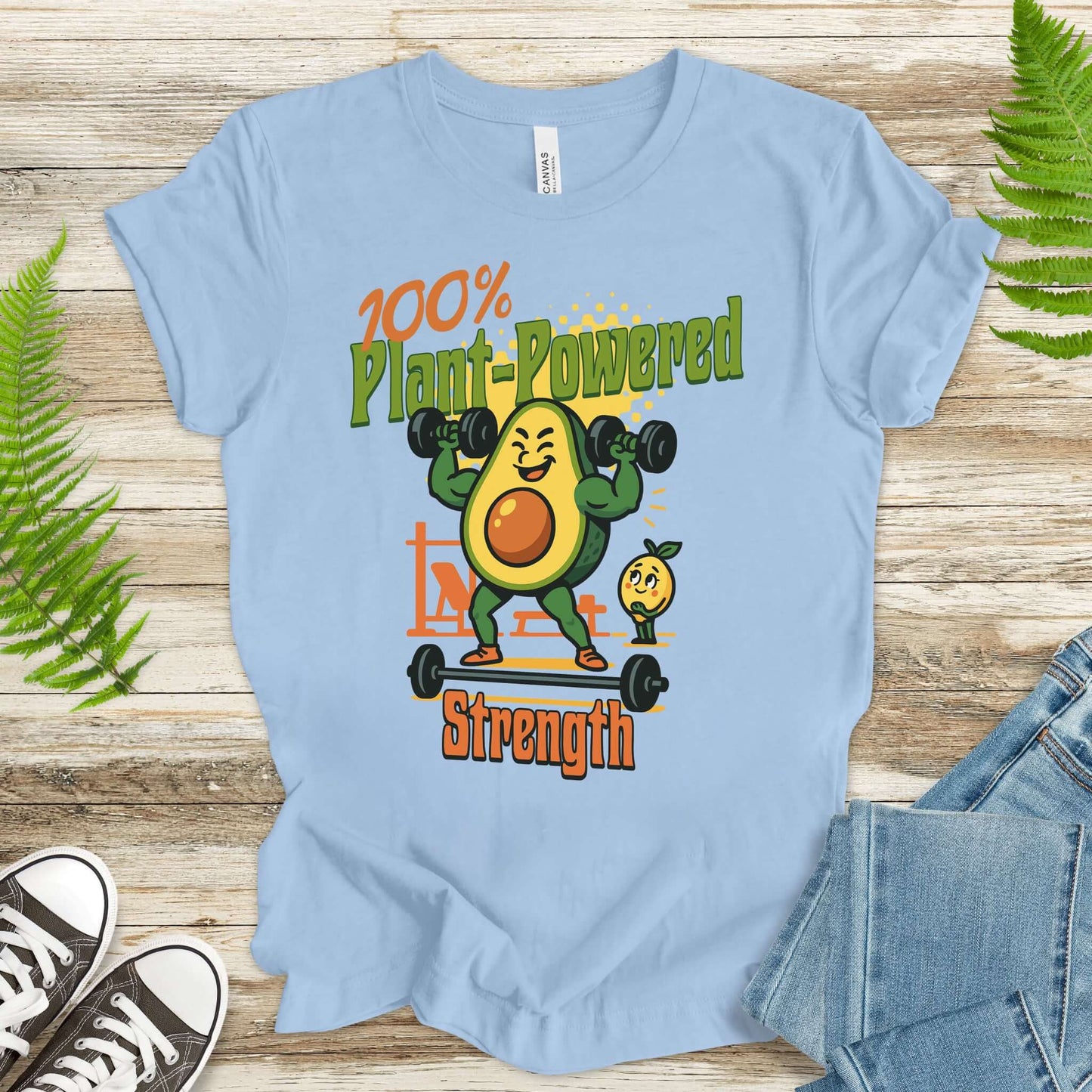 Avocado 100% Plant Power Strength T-Shirt