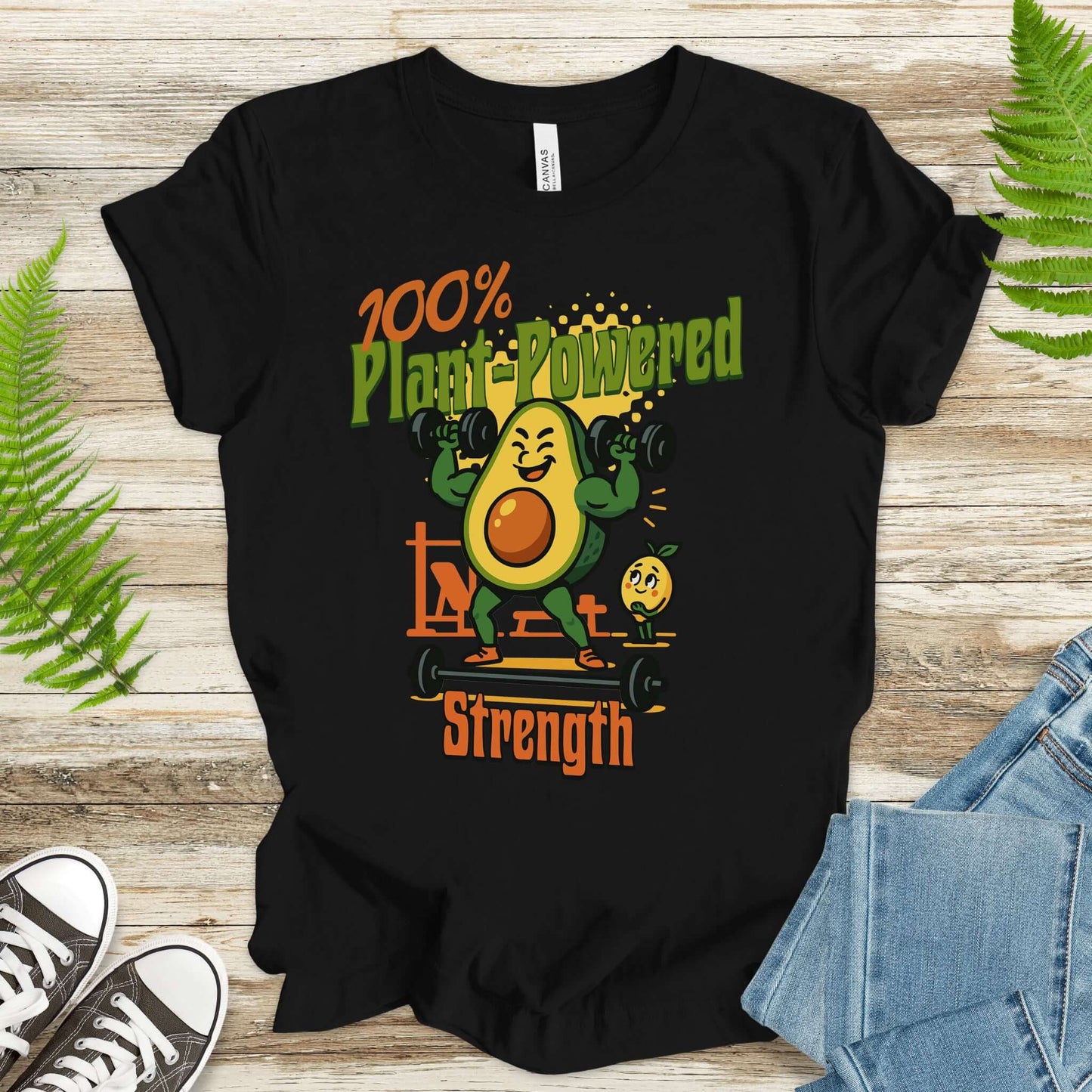 Avocado 100% Plant Power Strength T-Shirt