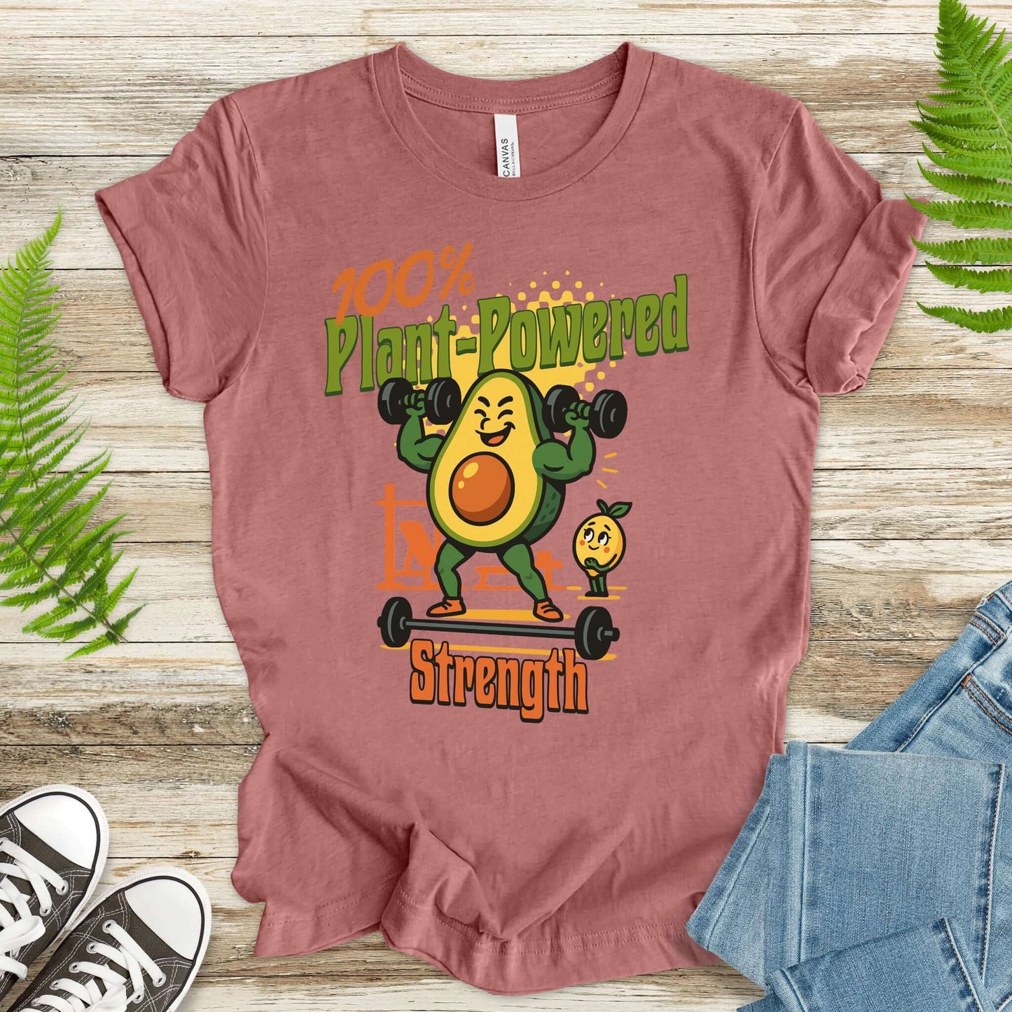 Avocado 100% Plant Power Strength T-Shirt