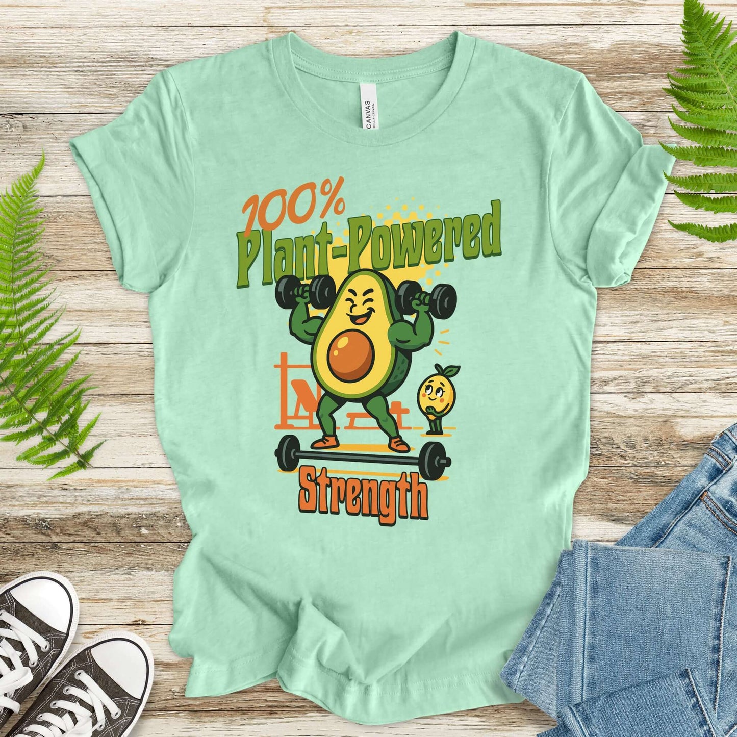 Avocado 100% Plant Power Strength T-Shirt