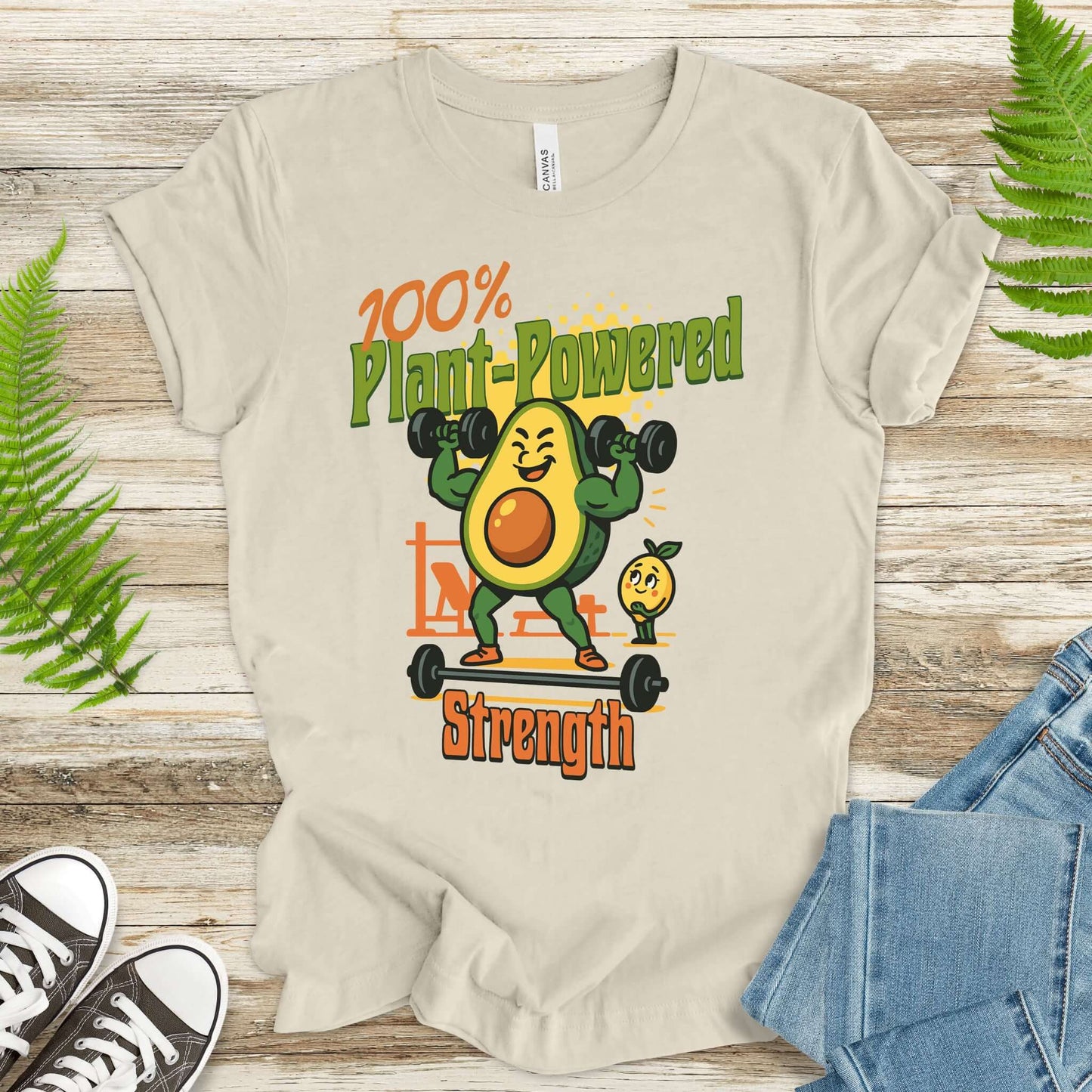 Avocado 100% Plant Power Strength T-Shirt