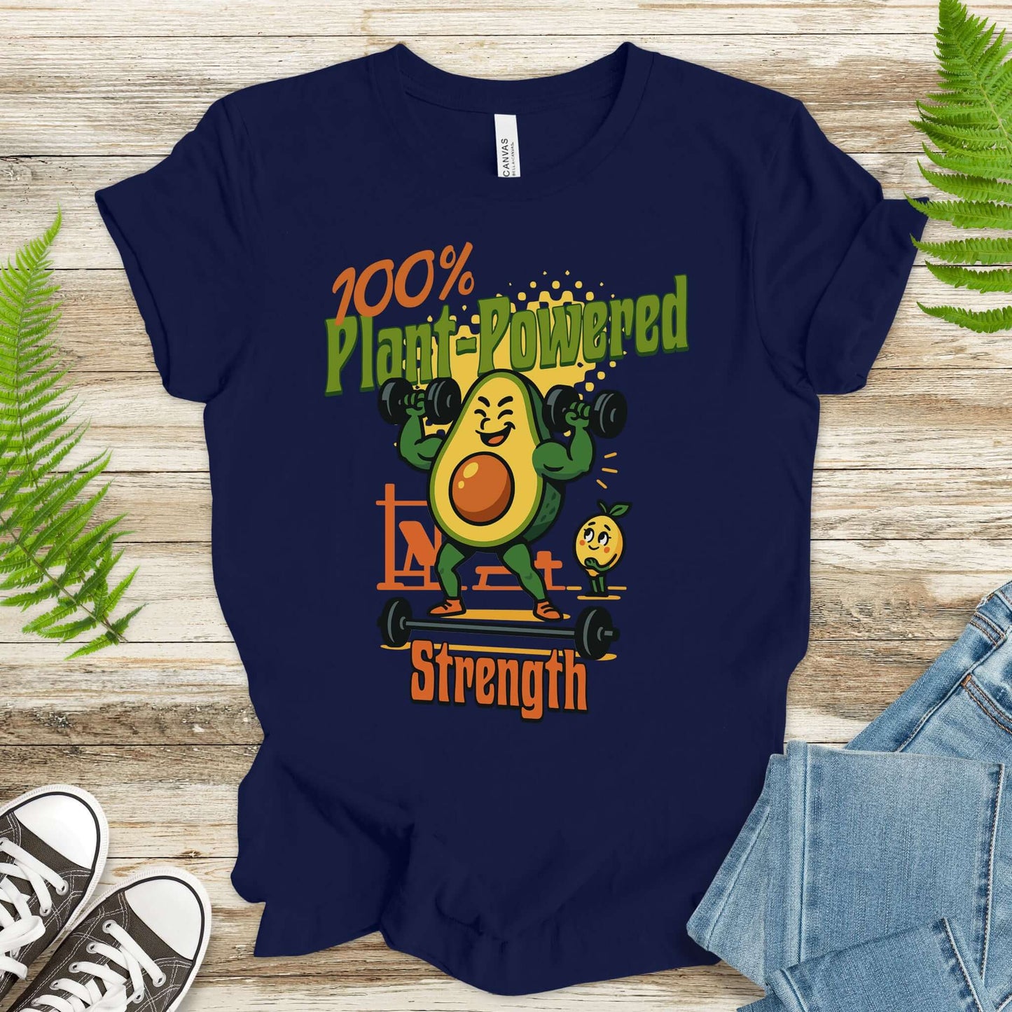 Avocado 100% Plant Power Strength T-Shirt