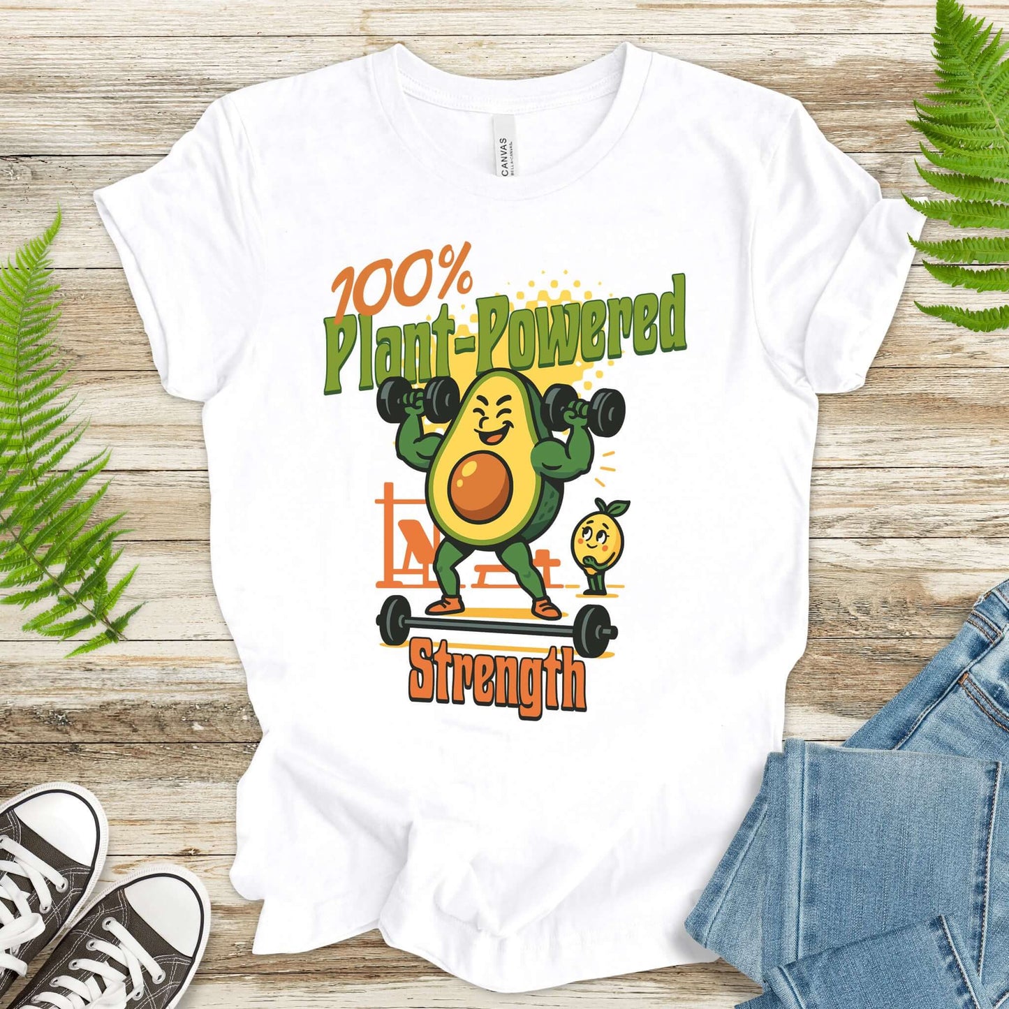 Avocado 100% Plant Power Strength T-Shirt