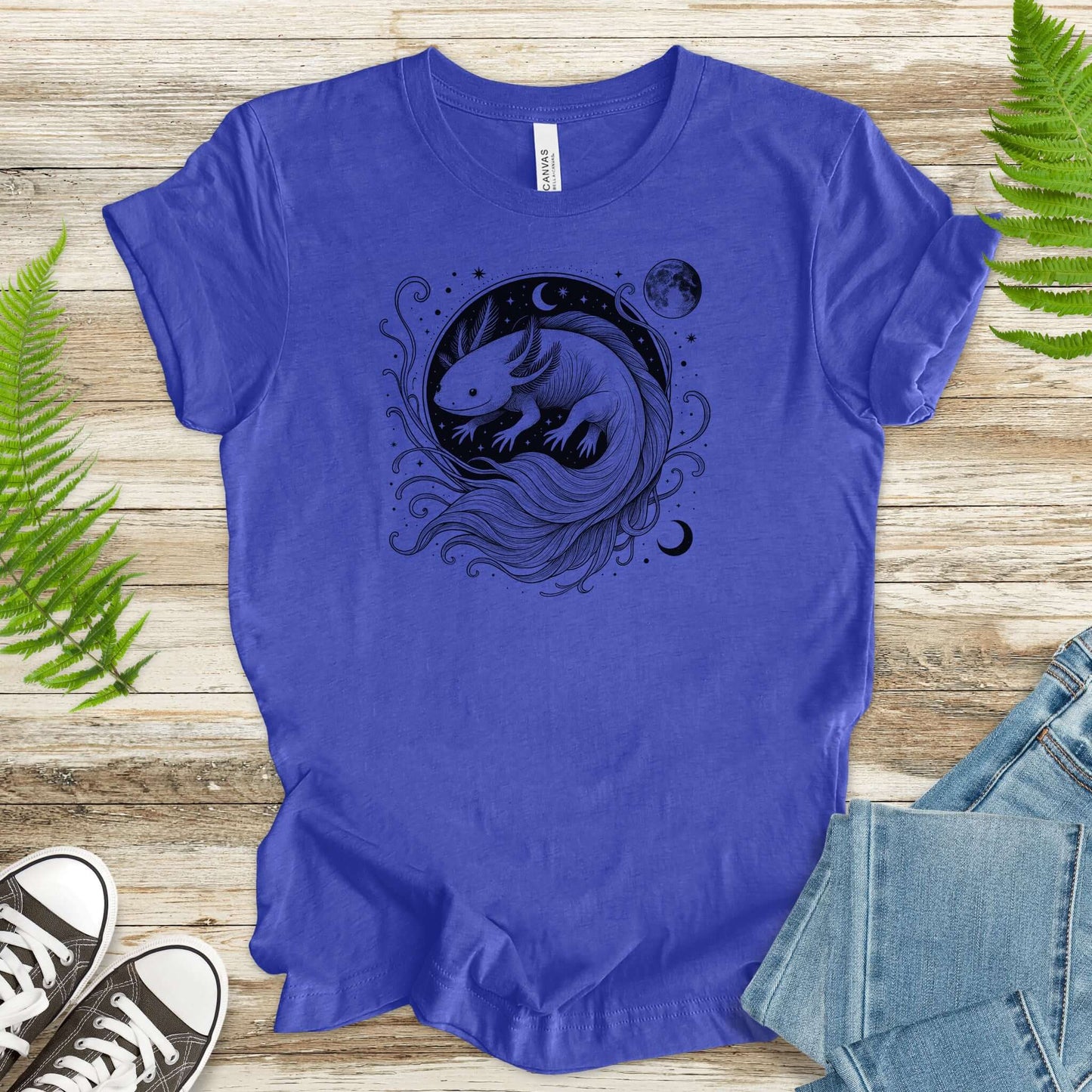 Axolotl Delicate Circle Illustration T-Shirt