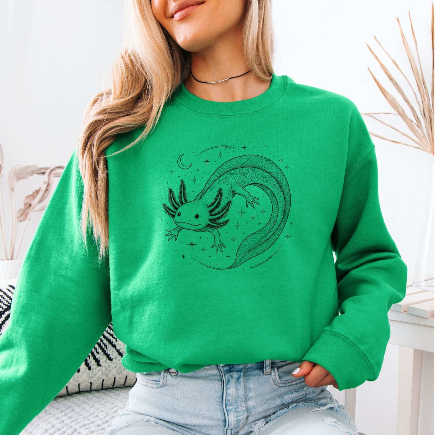 Axolotl Sweatshirt – Whimsical Waters Creature for Dreamy Sea Lovers