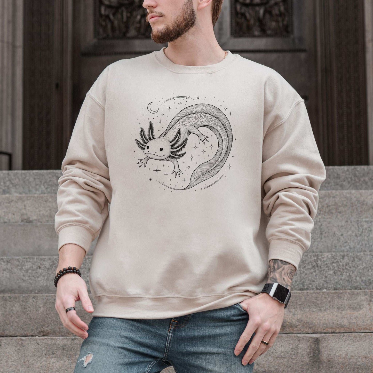 Axolotl Sweatshirt – Whimsical Waters Creature for Dreamy Sea Lovers