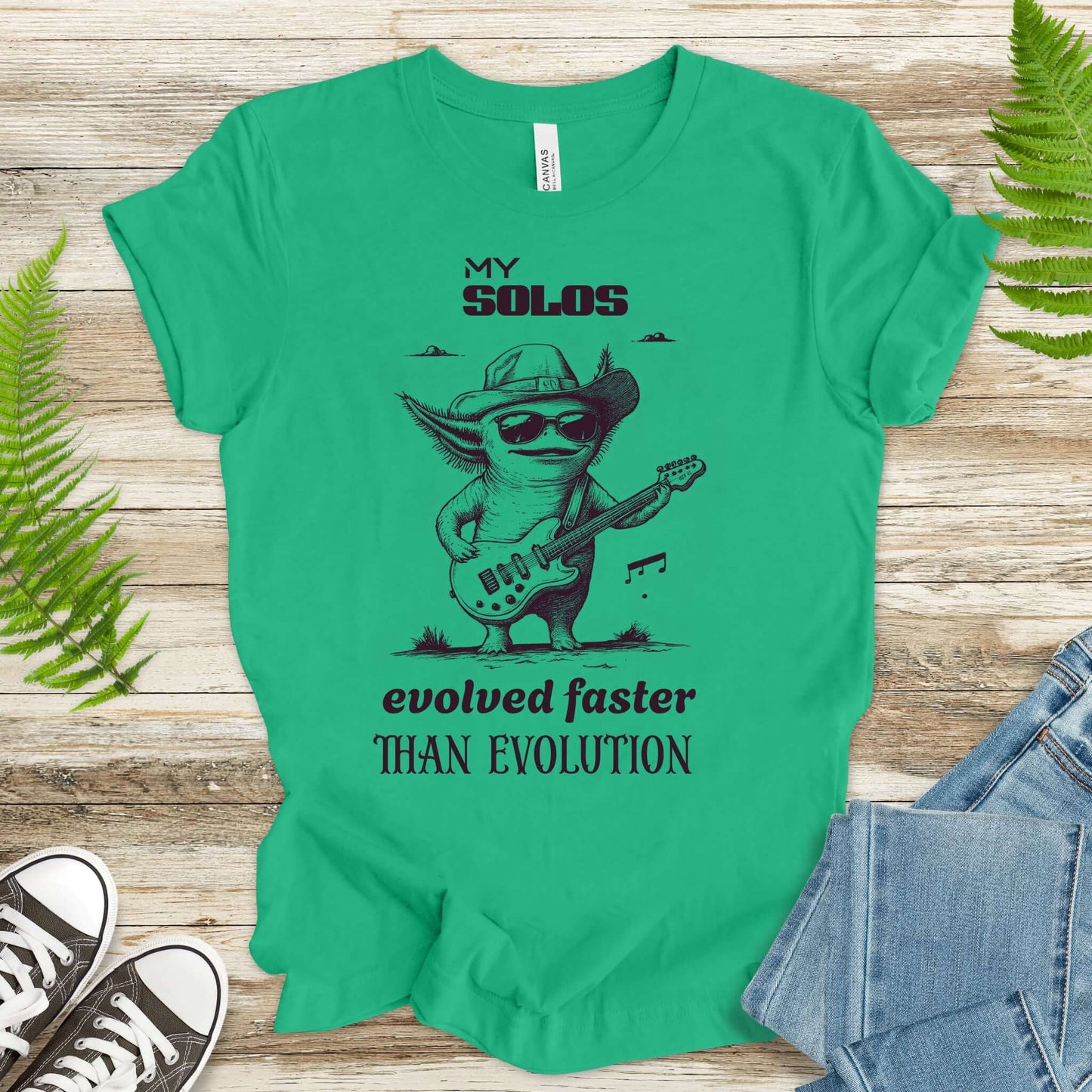 Axolotl Rock Star Evolution T-Shirt