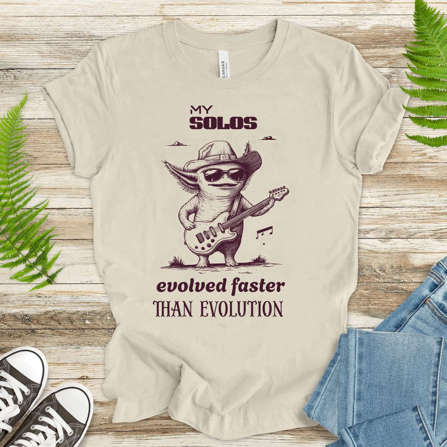 Axolotl Rock Star Evolution T-Shirt