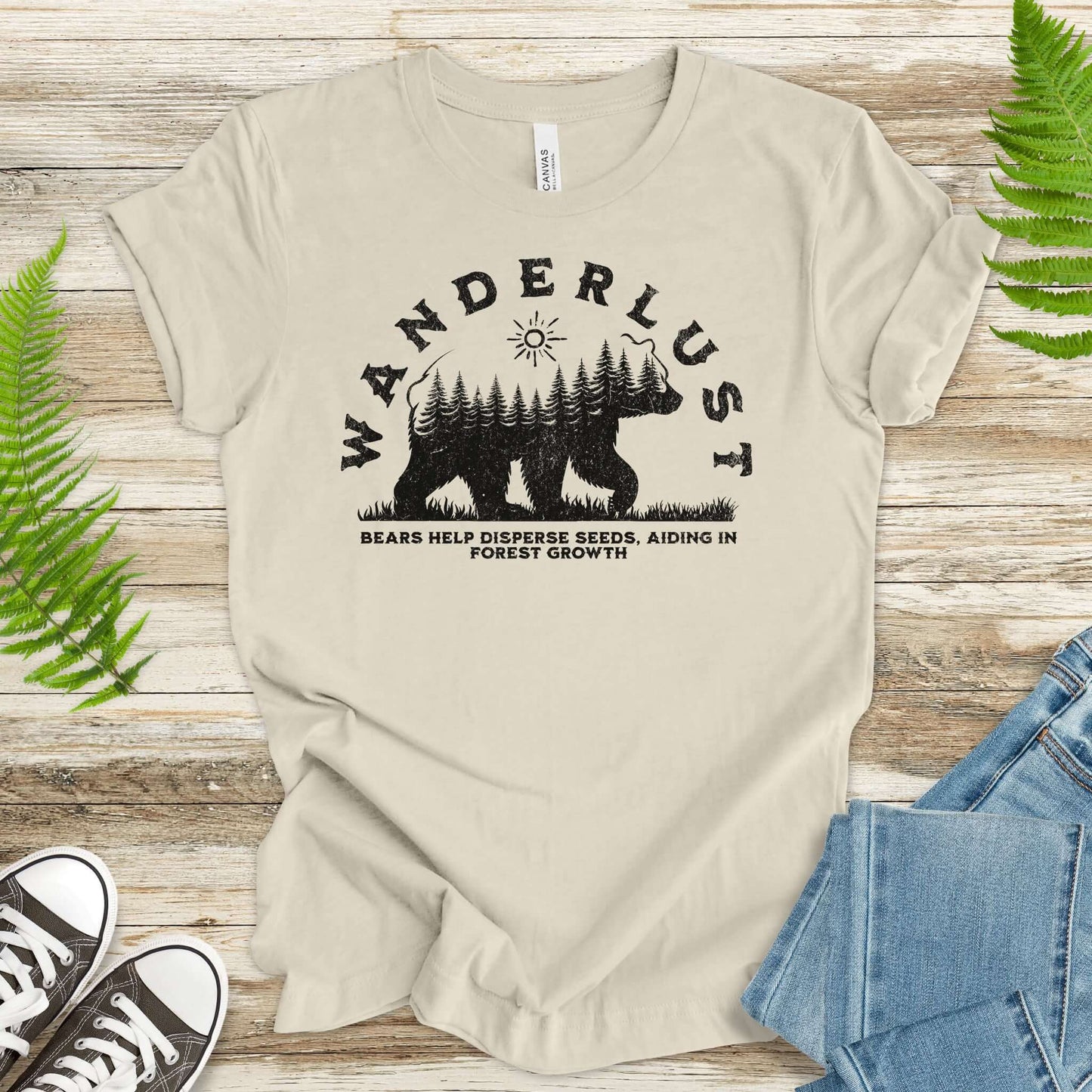 Wanderlust – Bears Support Forest Growth T-Shirt
