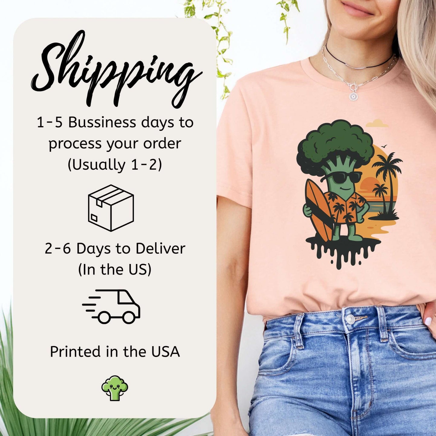 Surf's Up Broccoli Dude T-Shirt – Funny Veggie Surf Shirt