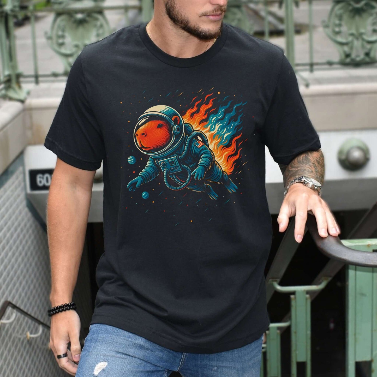 Capybara Astronaut Space Fantasy T-Shirt