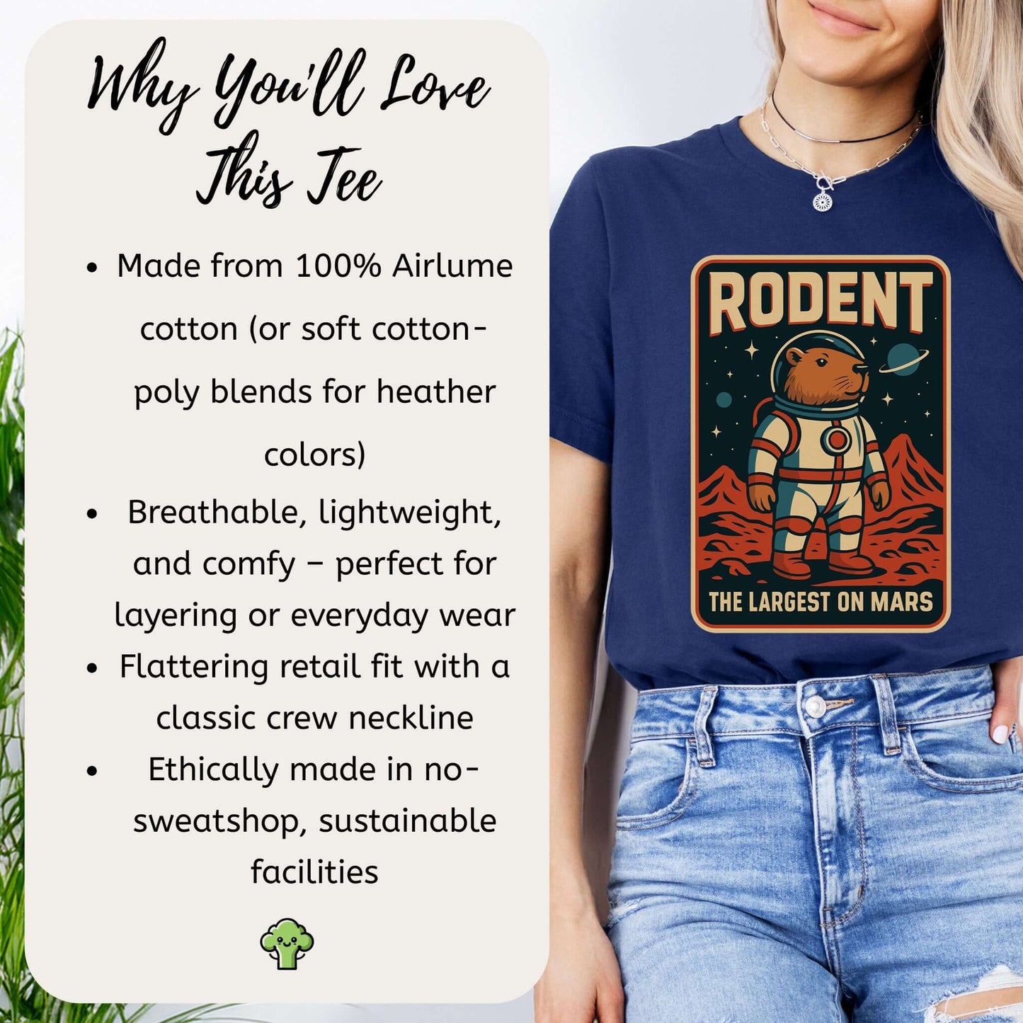 Largest Rodent on Mars Shirt – Capybara Space Explorer T-Shirt