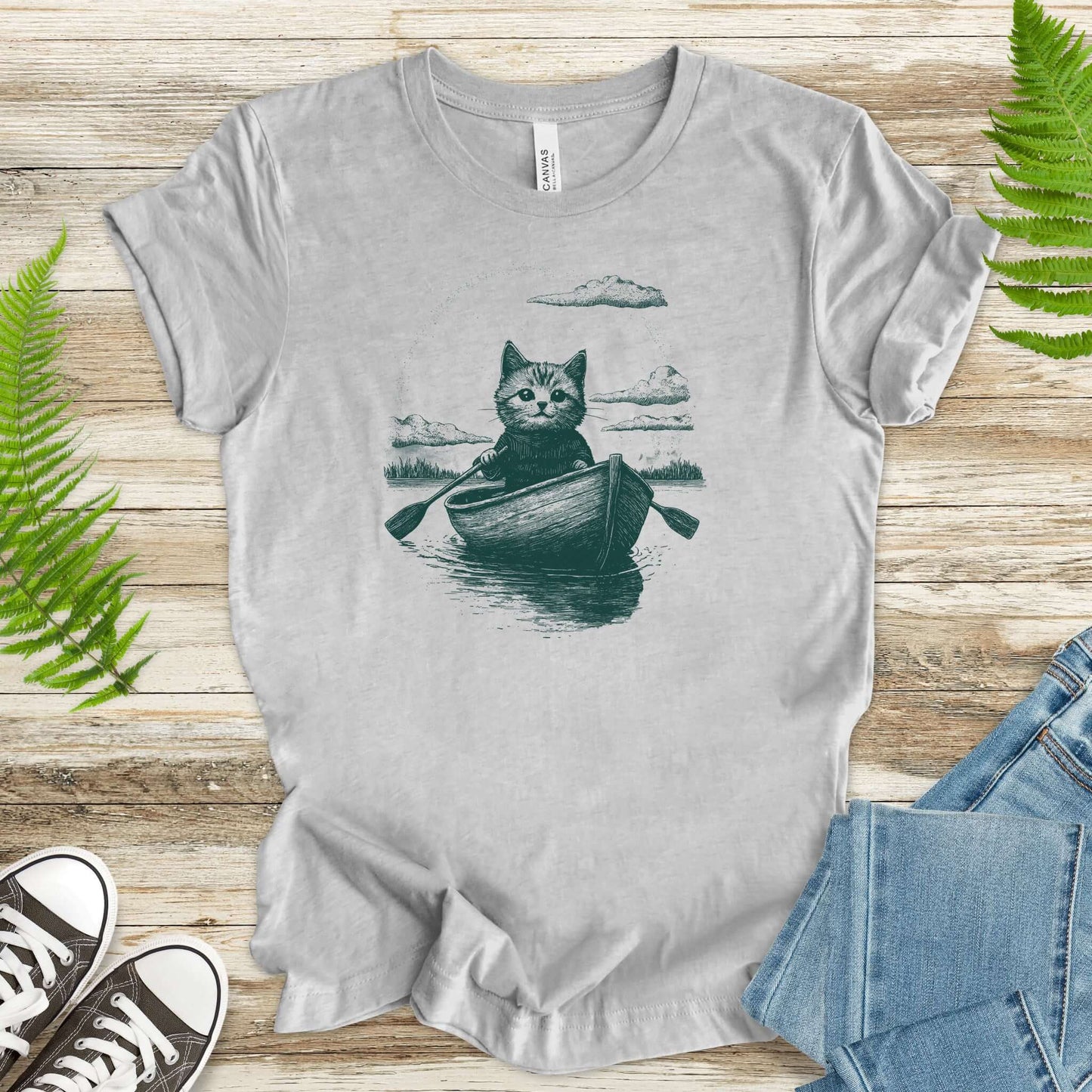 Cat in a Rowboat Mysterioust T-Shirt