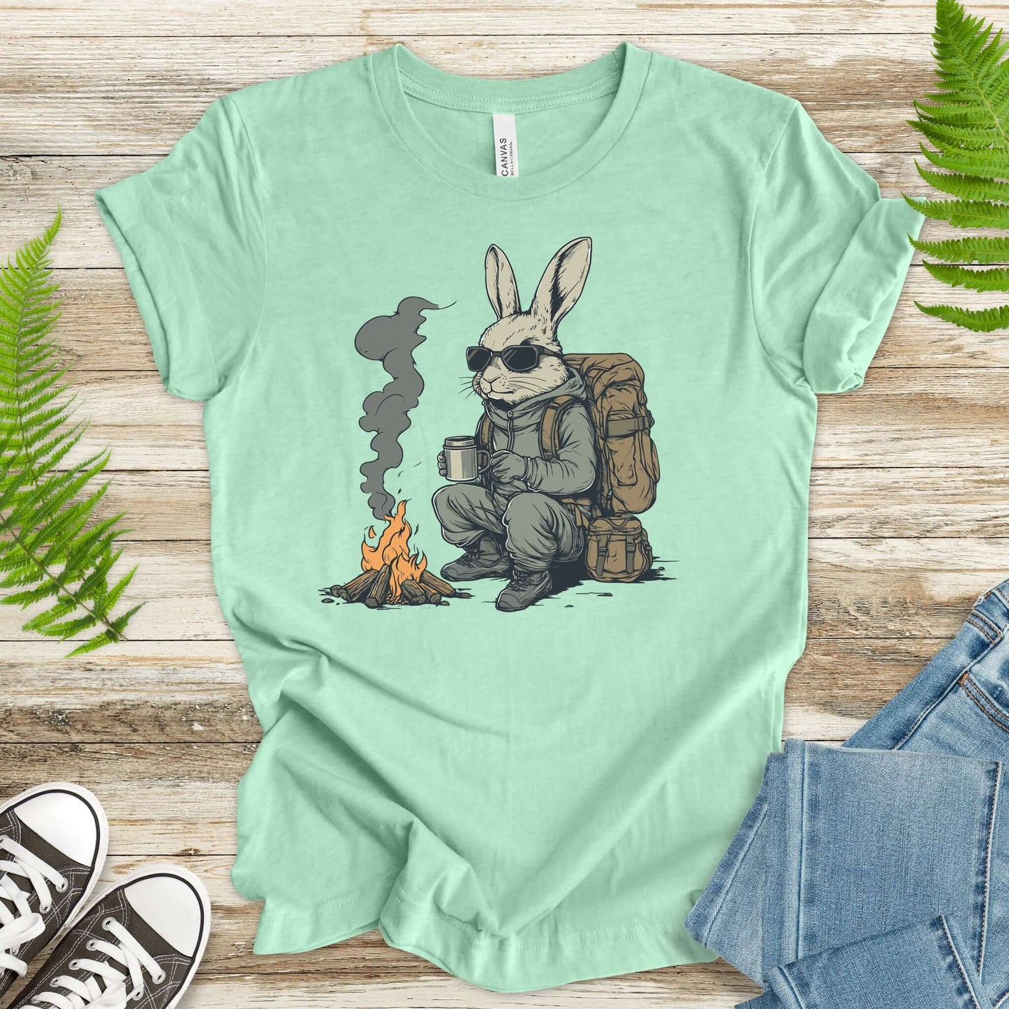 Campfire Rabbit Adventure T-Shirt