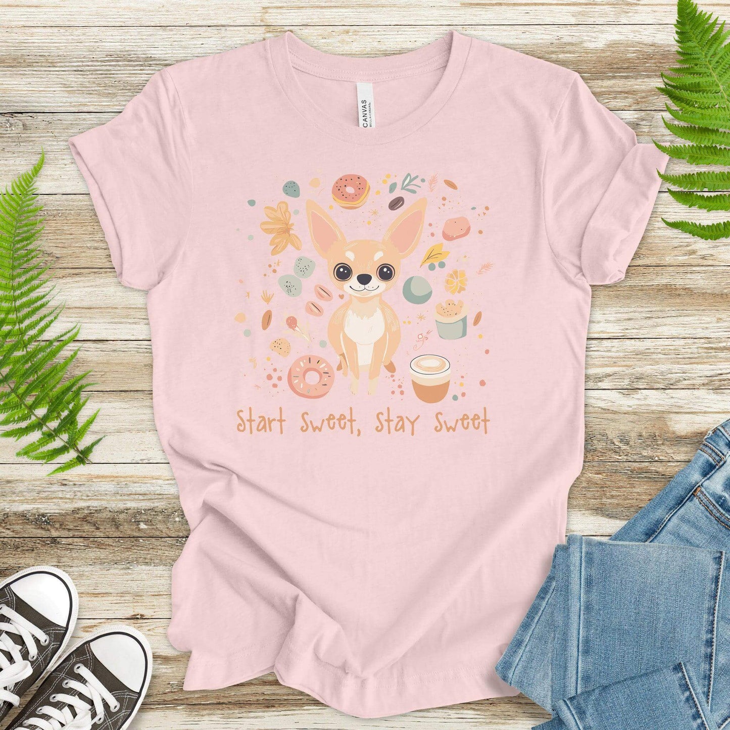 Start Sweet Stay Sweet T-Shirt – Adorable Chihuahua Design - TShirtree