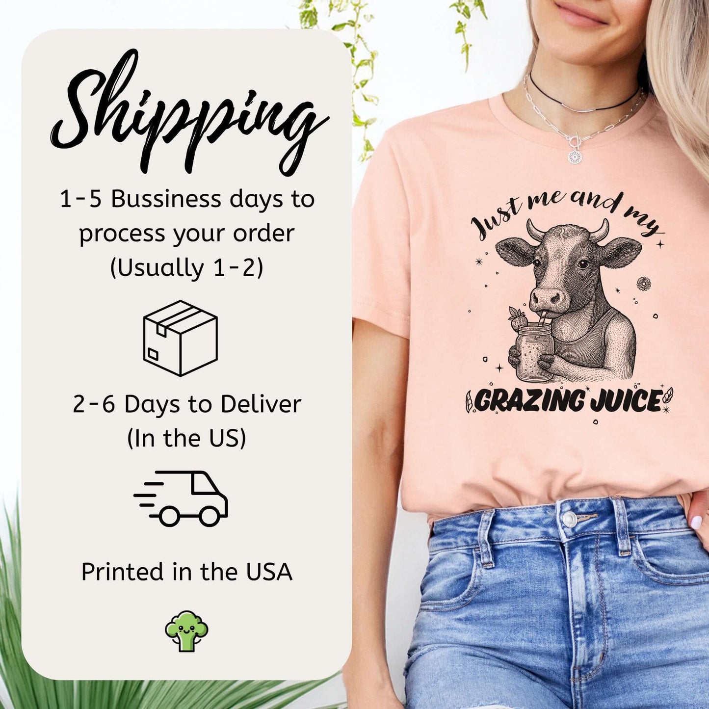 Just Me and My Grazing Juice – Funny Cow Lover Shirt for Farm Life & Organic Vibes
