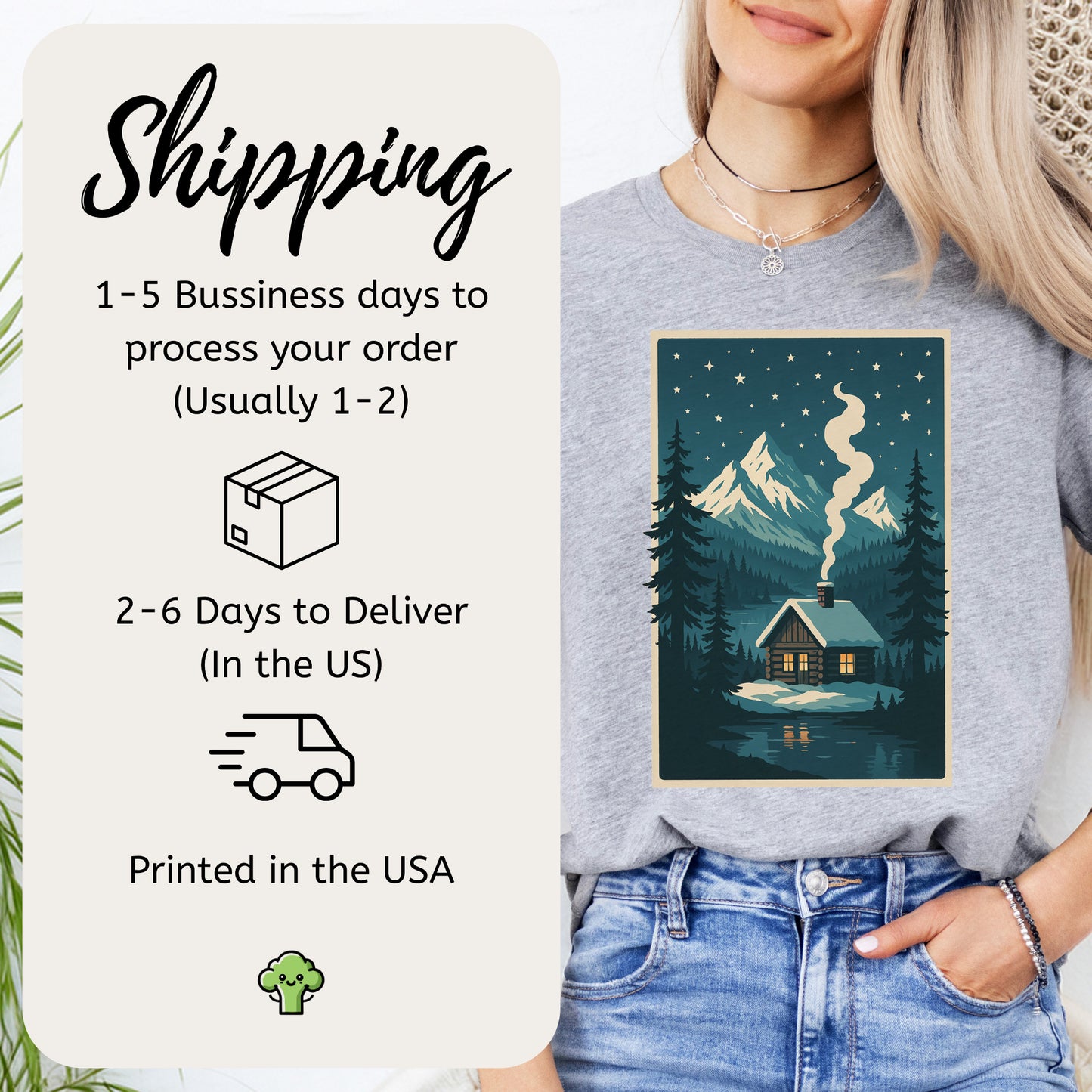 Cozy Cabin Christmas T-Shirt – Winter Stars & Holiday Escape Vibes