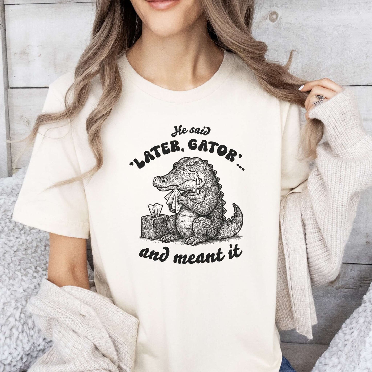 Later Gator Crocodile Shirt – Funny Retro Alligator Meme Tee, Southern Style Lovers