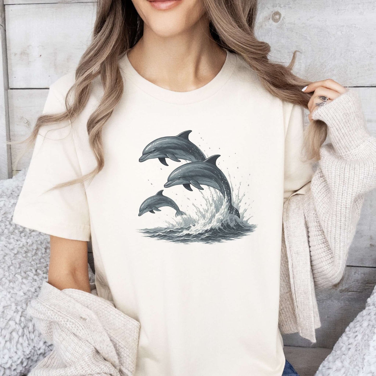 Jumping Dolphins T-Shirt – Spirit Animal of Joy and Ocean Freedom