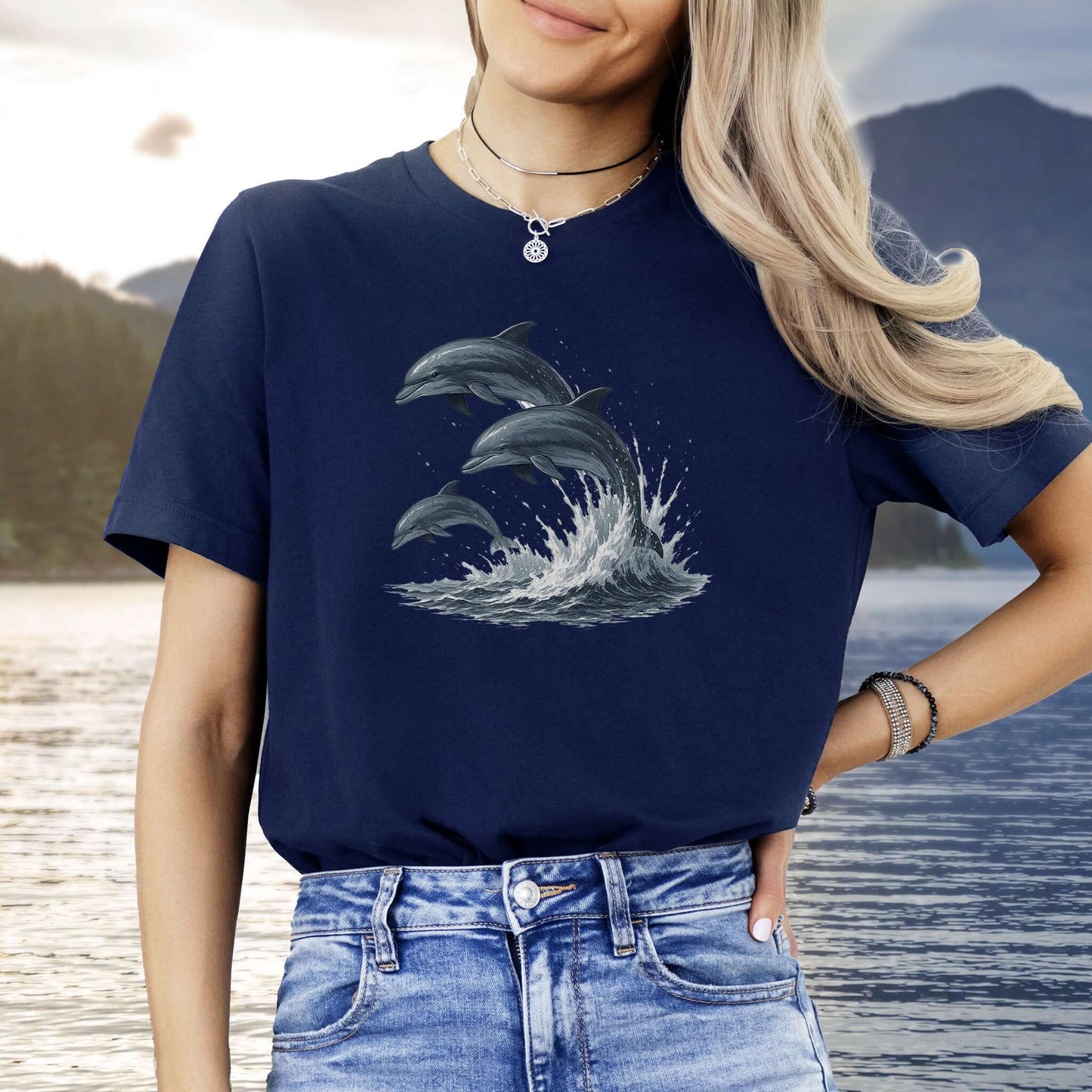Jumping Dolphins T-Shirt – Spirit Animal of Joy and Ocean Freedom