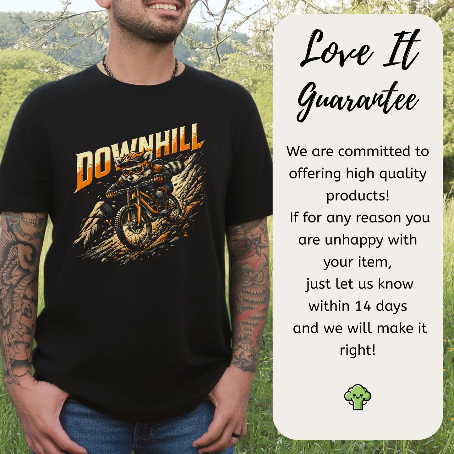 Downhill Raccoon Mountain Biking Adventure T-Shirt