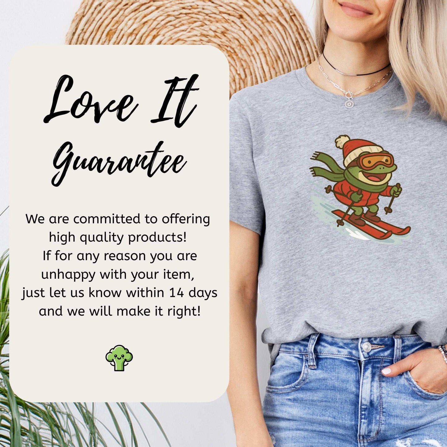 Froggy Ski Fun T-Shirt – Funny Winter Sports Frog Christmas Tee