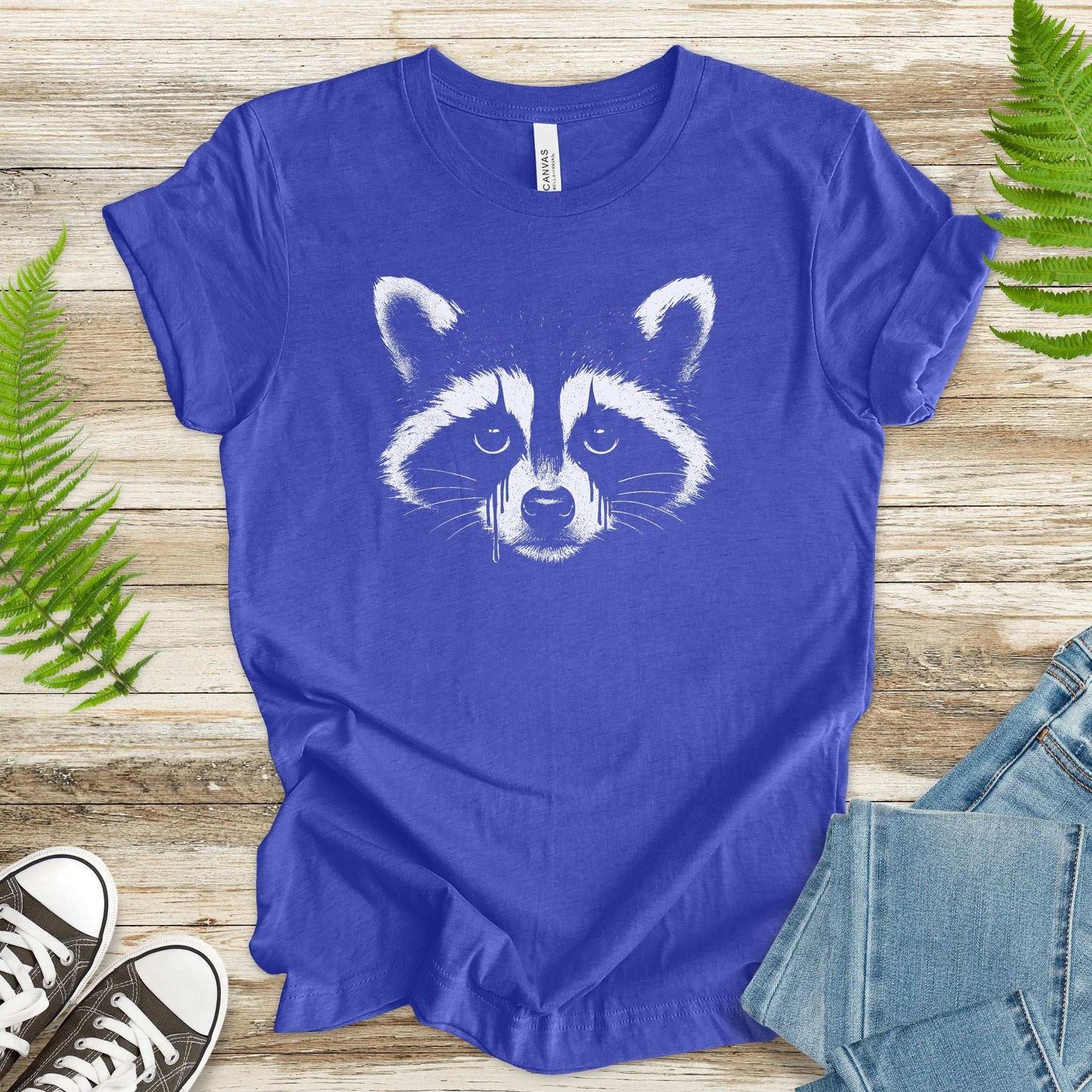 Gothcoon Raccoon T-Shirt – Vintage Grunge Forest Spirit Tee