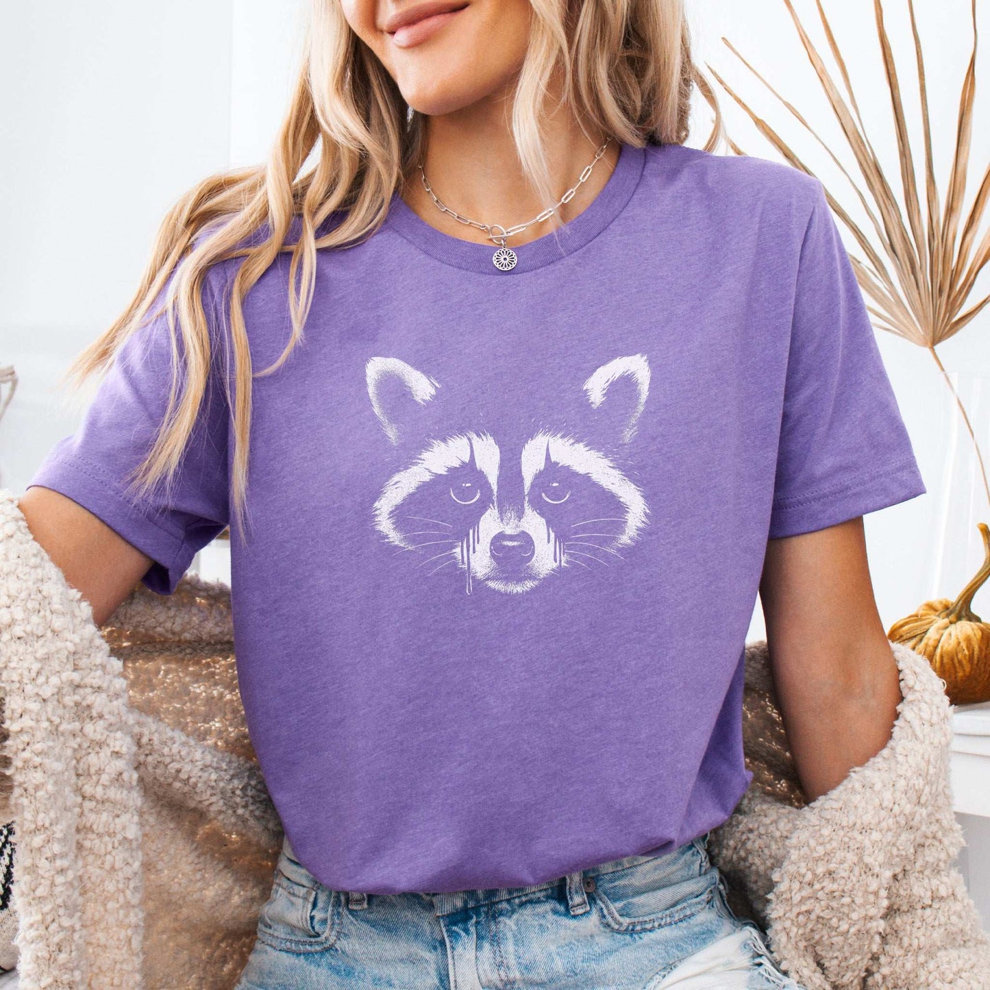Gothcoon Raccoon T-Shirt – Vintage Grunge Forest Spirit Tee