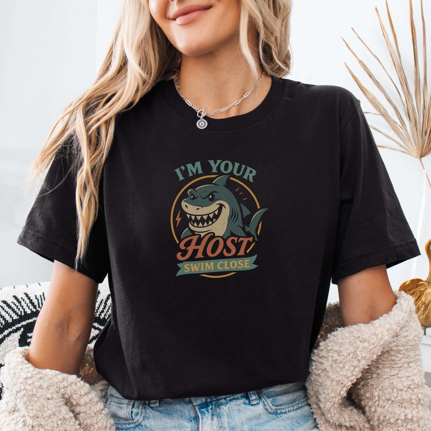 I’m Your Host Shark T-Shirt – Creepy Retro Ocean Humor Tee